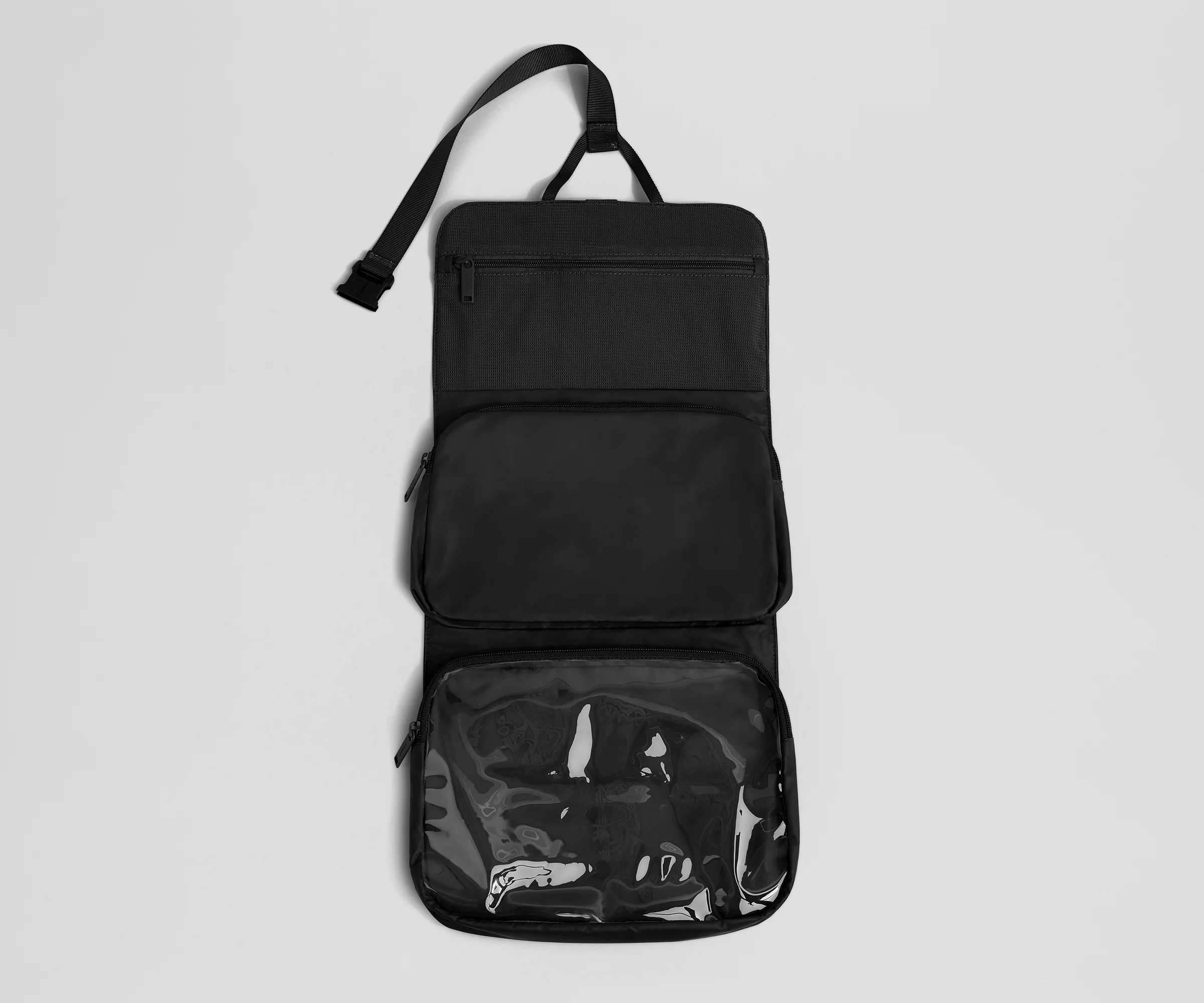 Active Hanging Toiletry Bag in Jet Black - Image 2