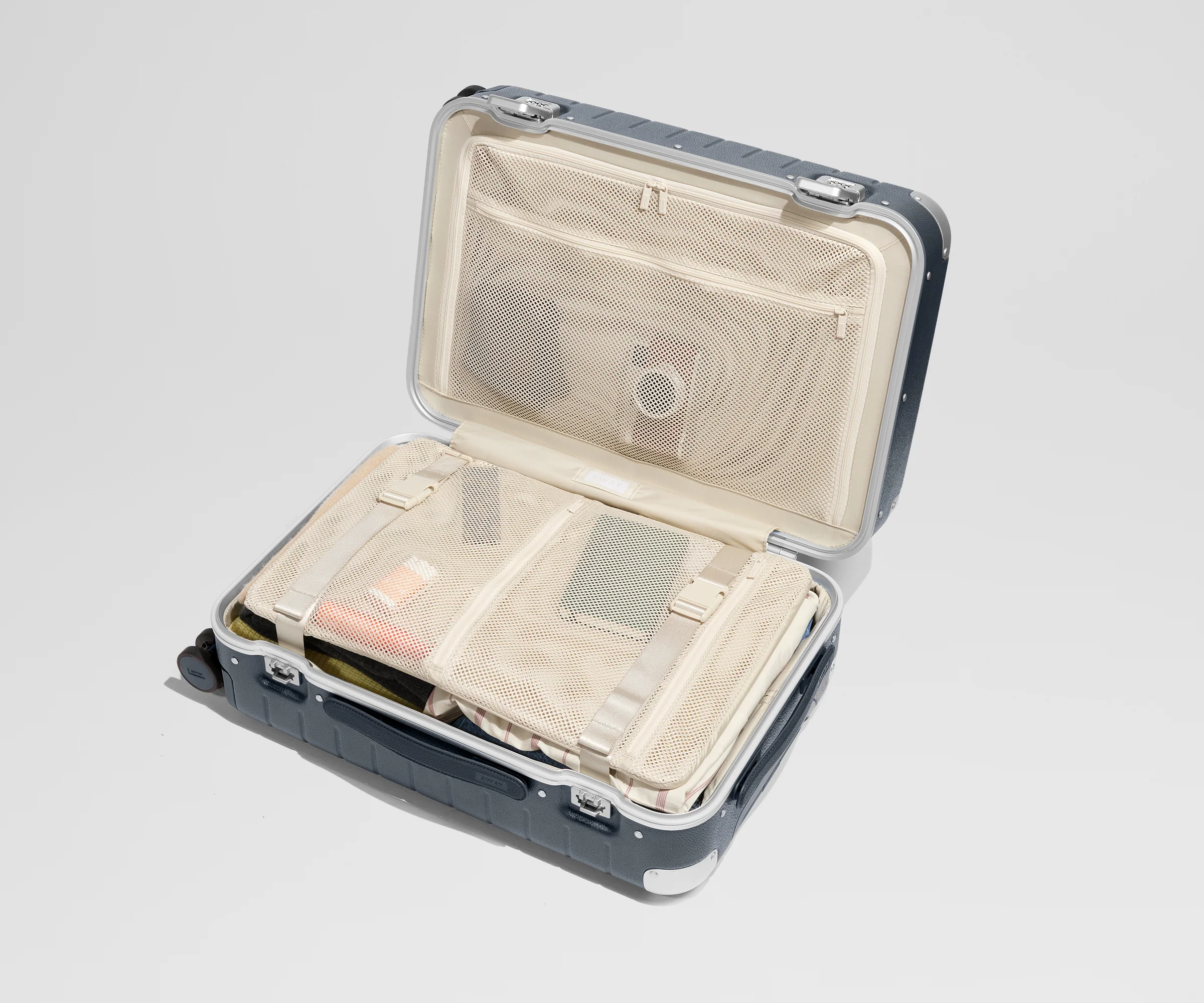 The Aluminum Edge Bigger Carry-On in Navy Blue - Image 5