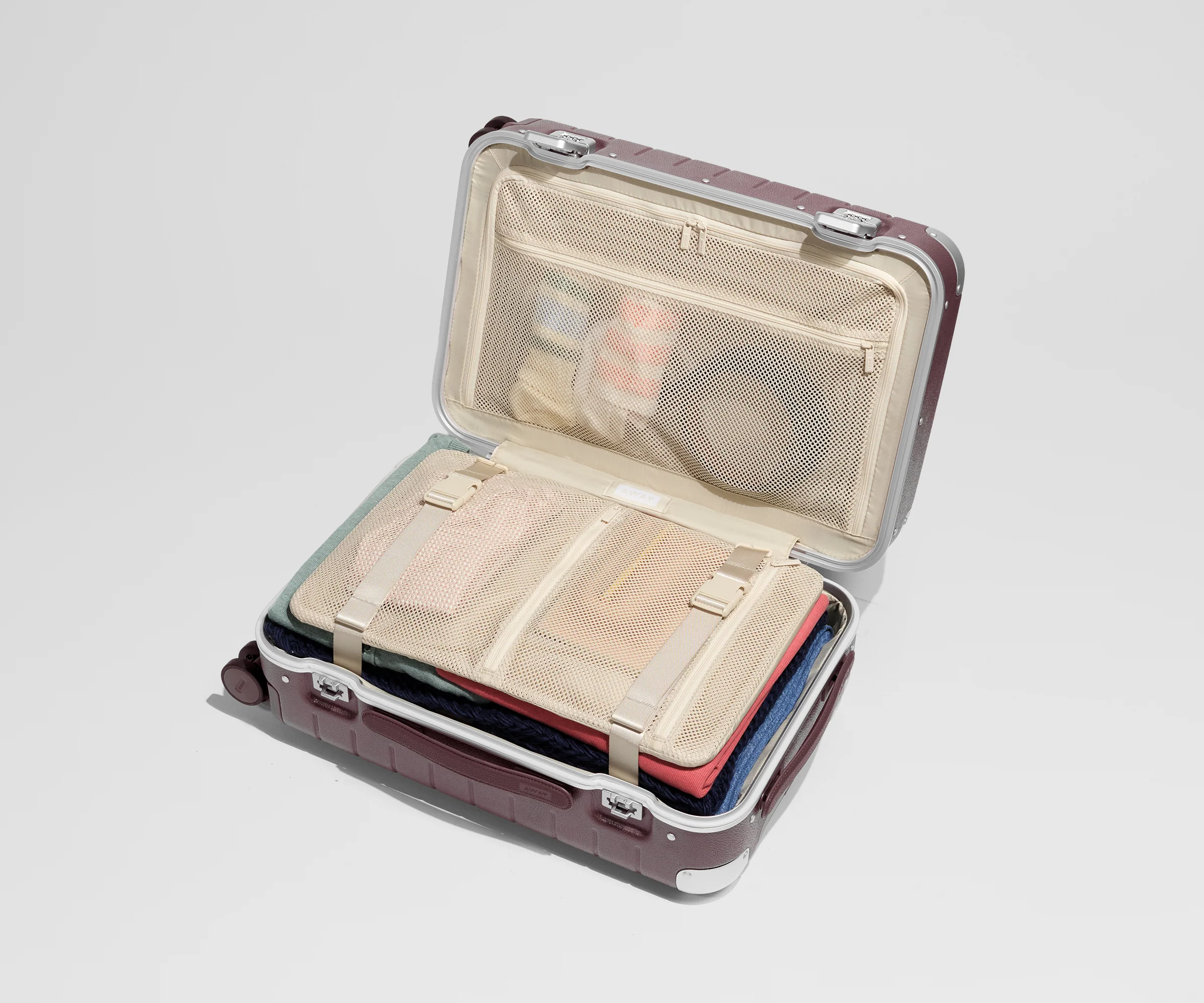 The Aluminum Edge Carry-On in Oxblood Red - Image 5