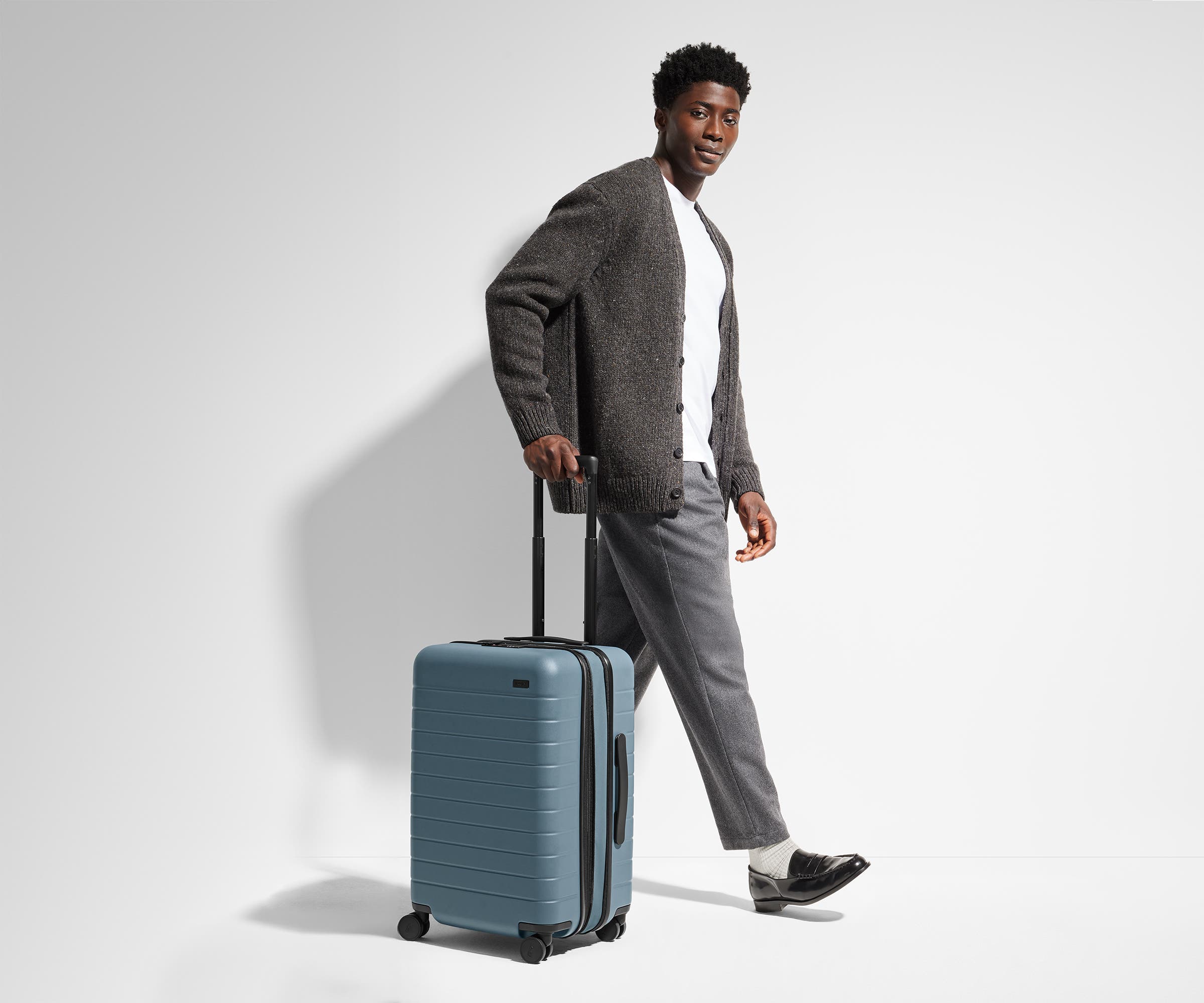 The Bigger Carry-On Flex in Navy Blue - Image 4