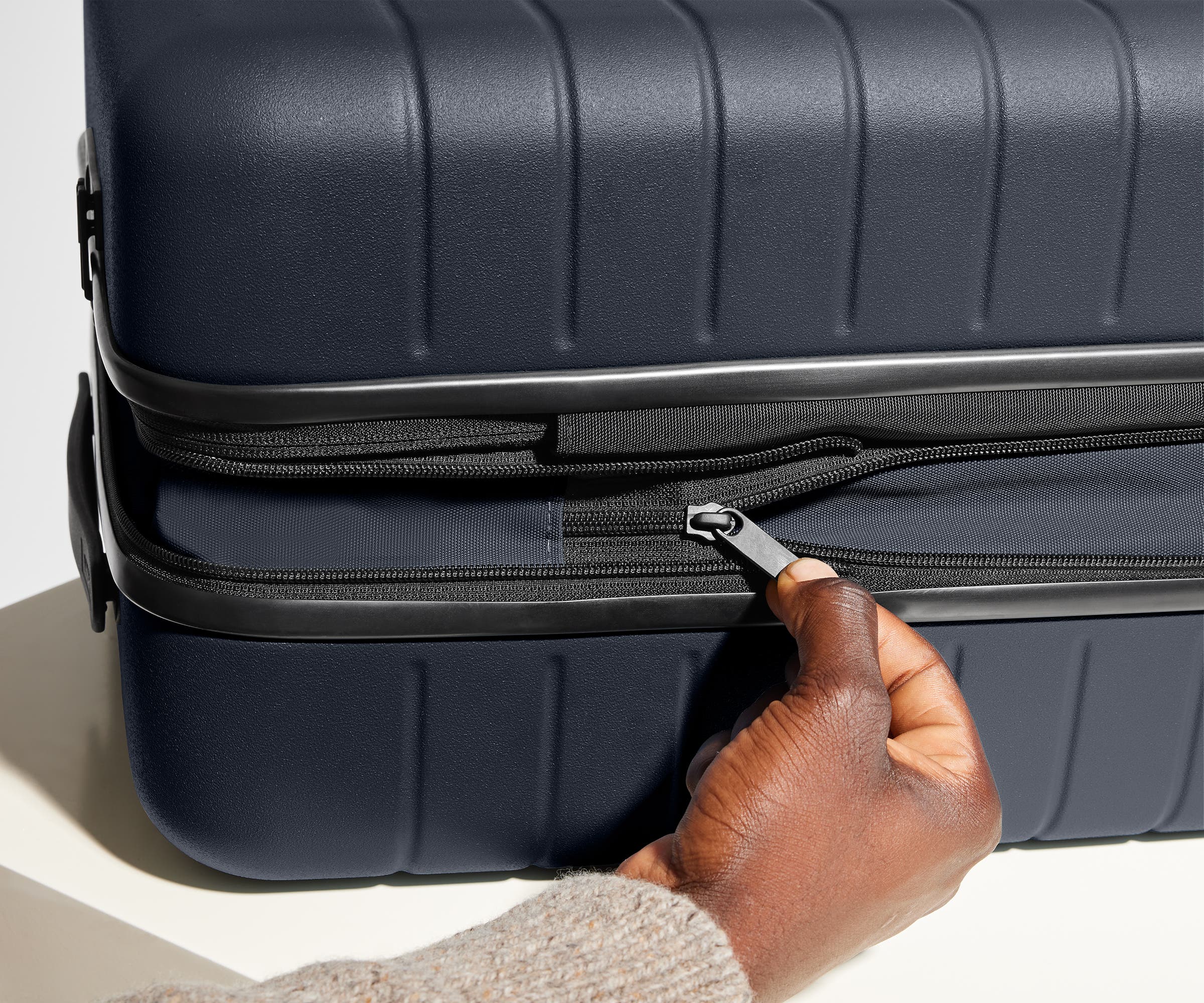 The Bigger Carry-On Flex in Navy Blue - Image 5