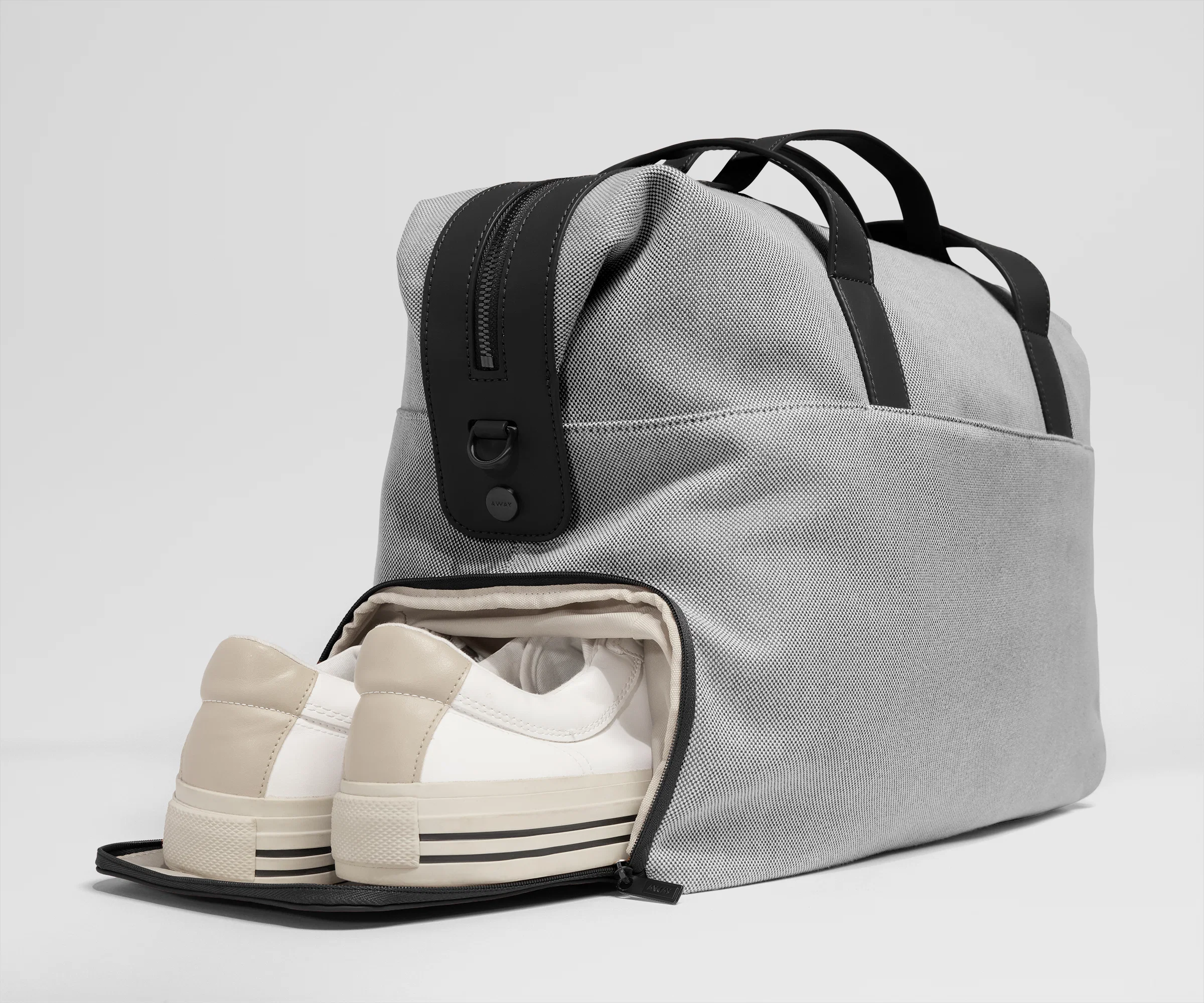 Canvas Overnight Bag in Jet Black - Image 3