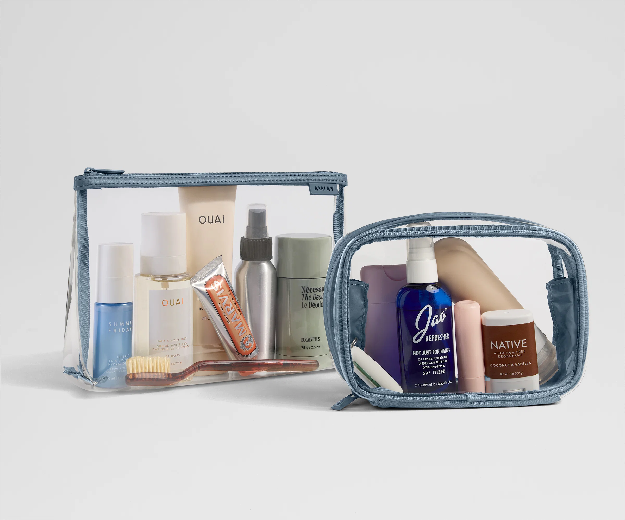 Clear Pouch Set in Coast Blue - Image 3