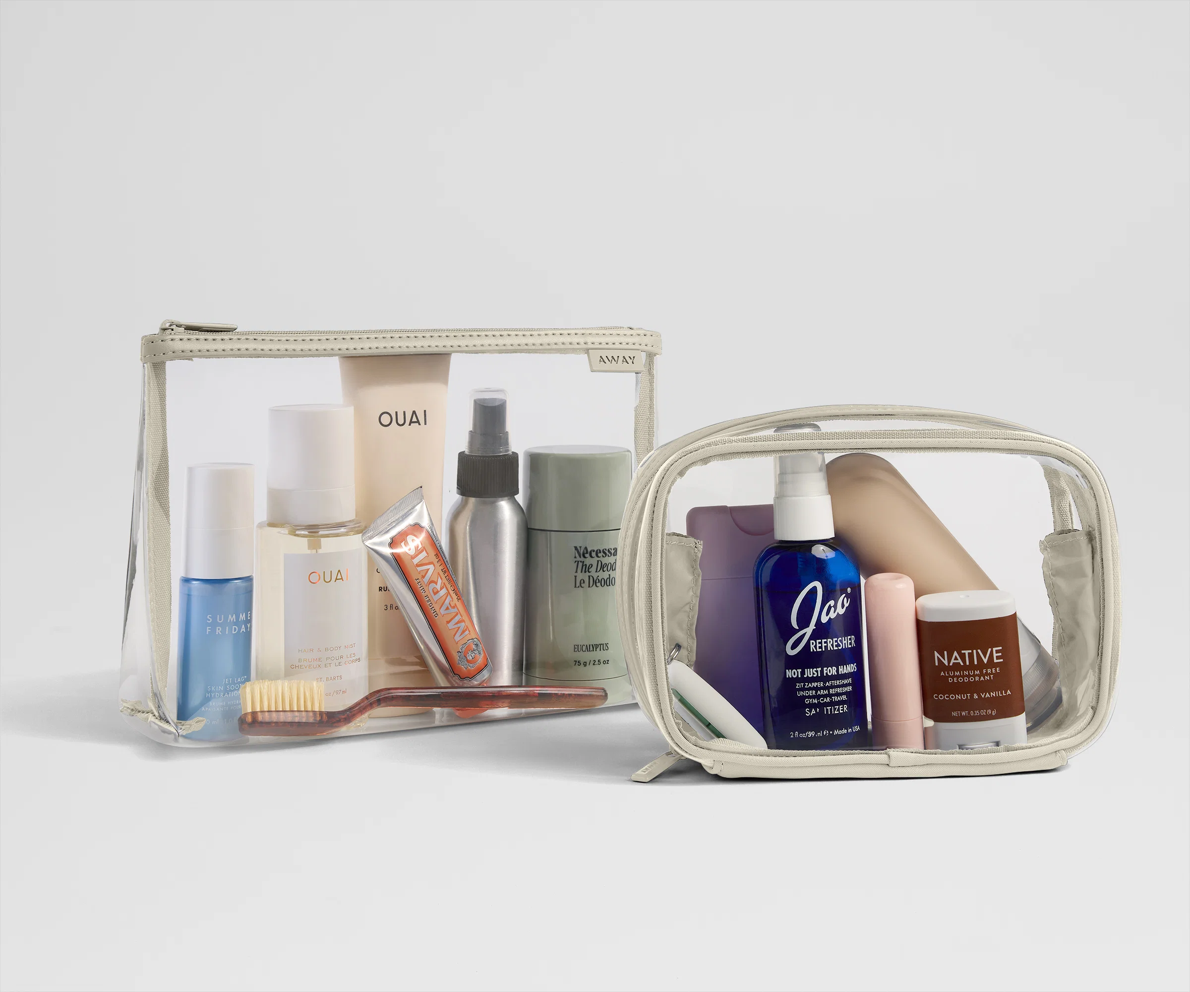 Clear Pouch Set in Salt White - Image 3