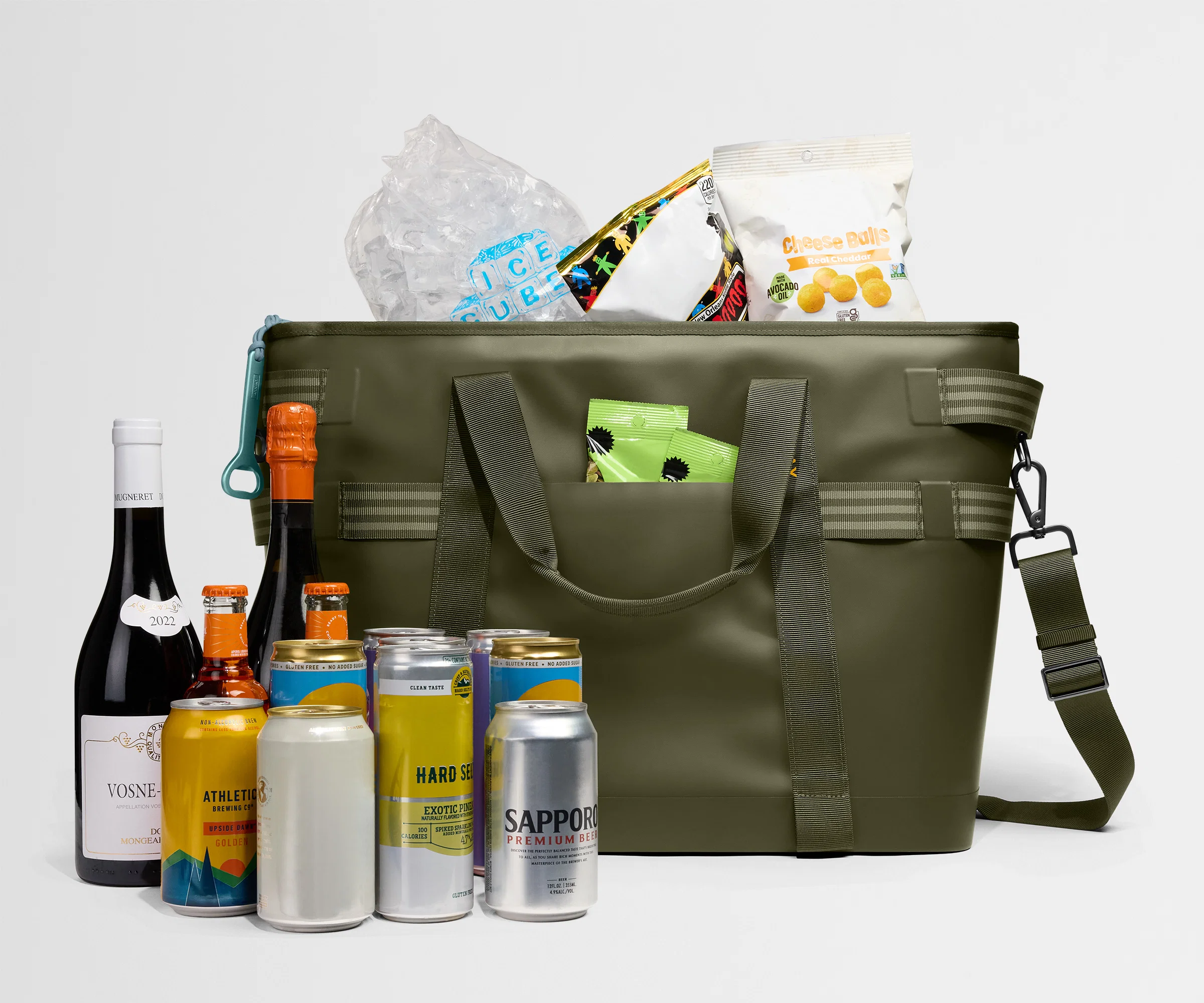 Cooler Tote in Olive Green - Image 4