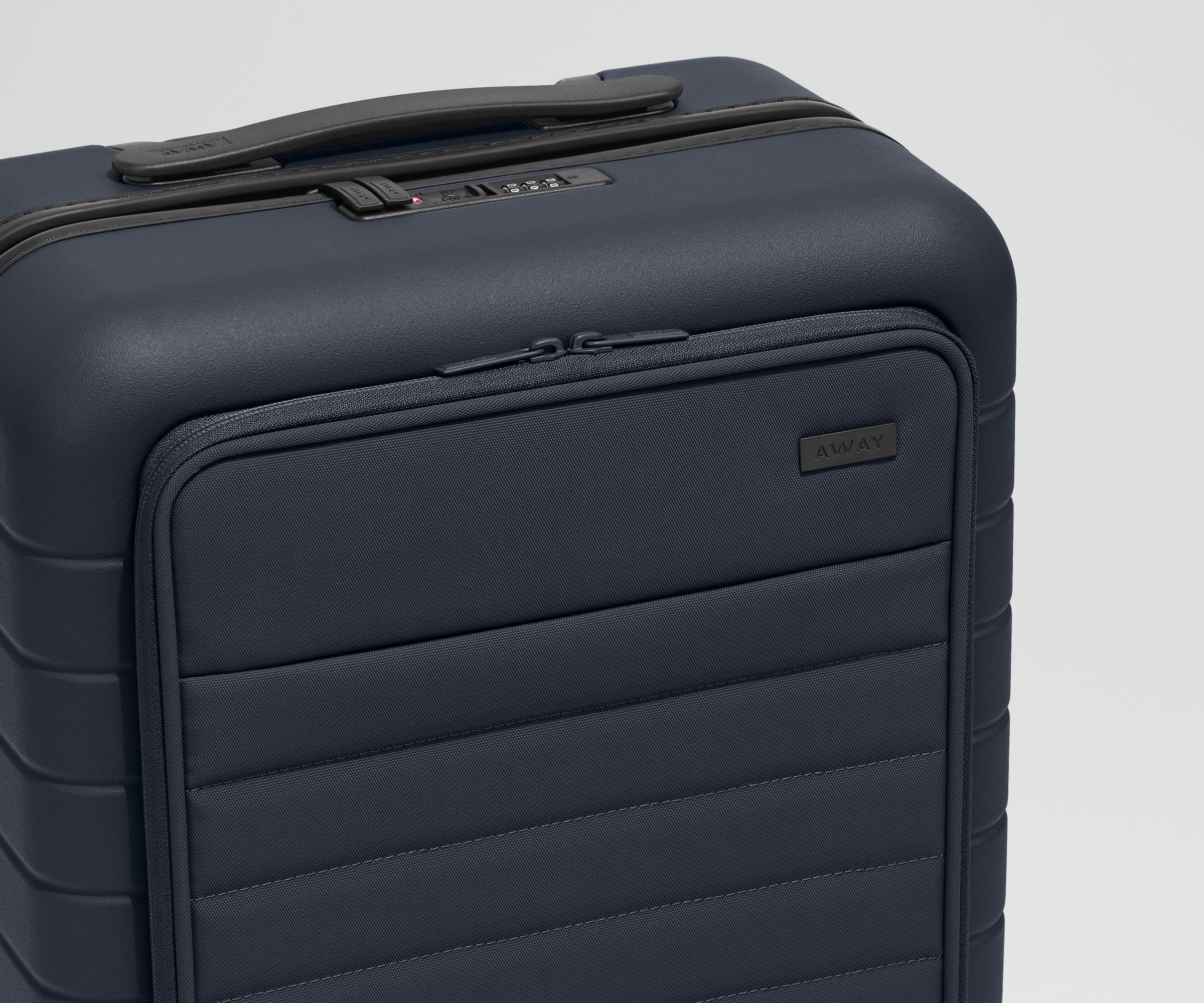 The Executive Bigger Carry-On in Navy Blue - Image 10