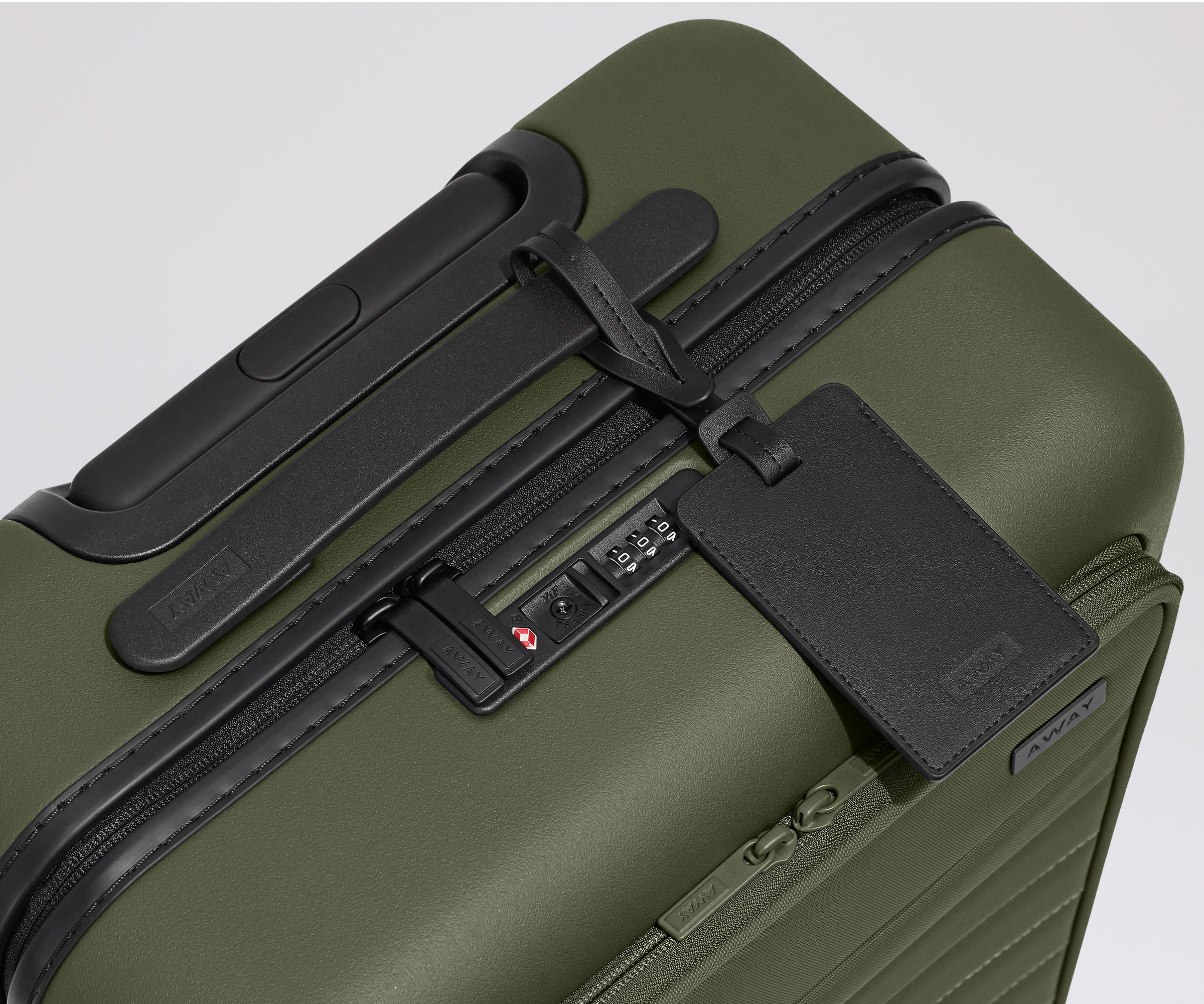 The Executive Bigger Carry-On in Olive Green - Image 13