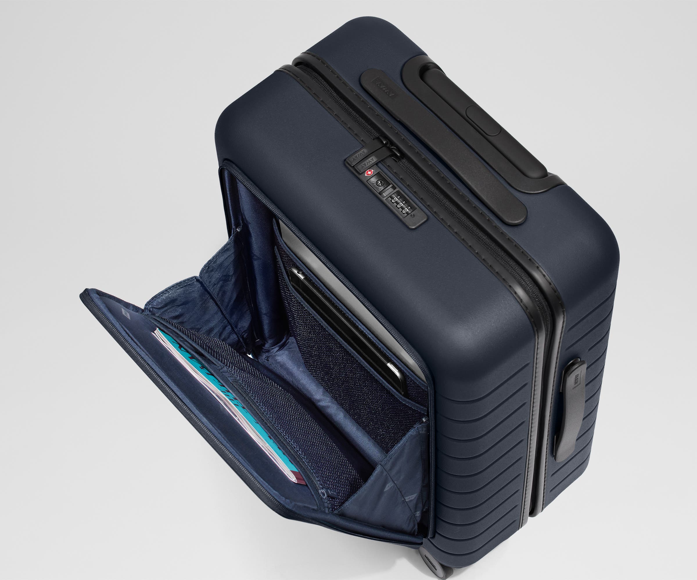 The Executive Carry-On in Navy Blue - Image 7