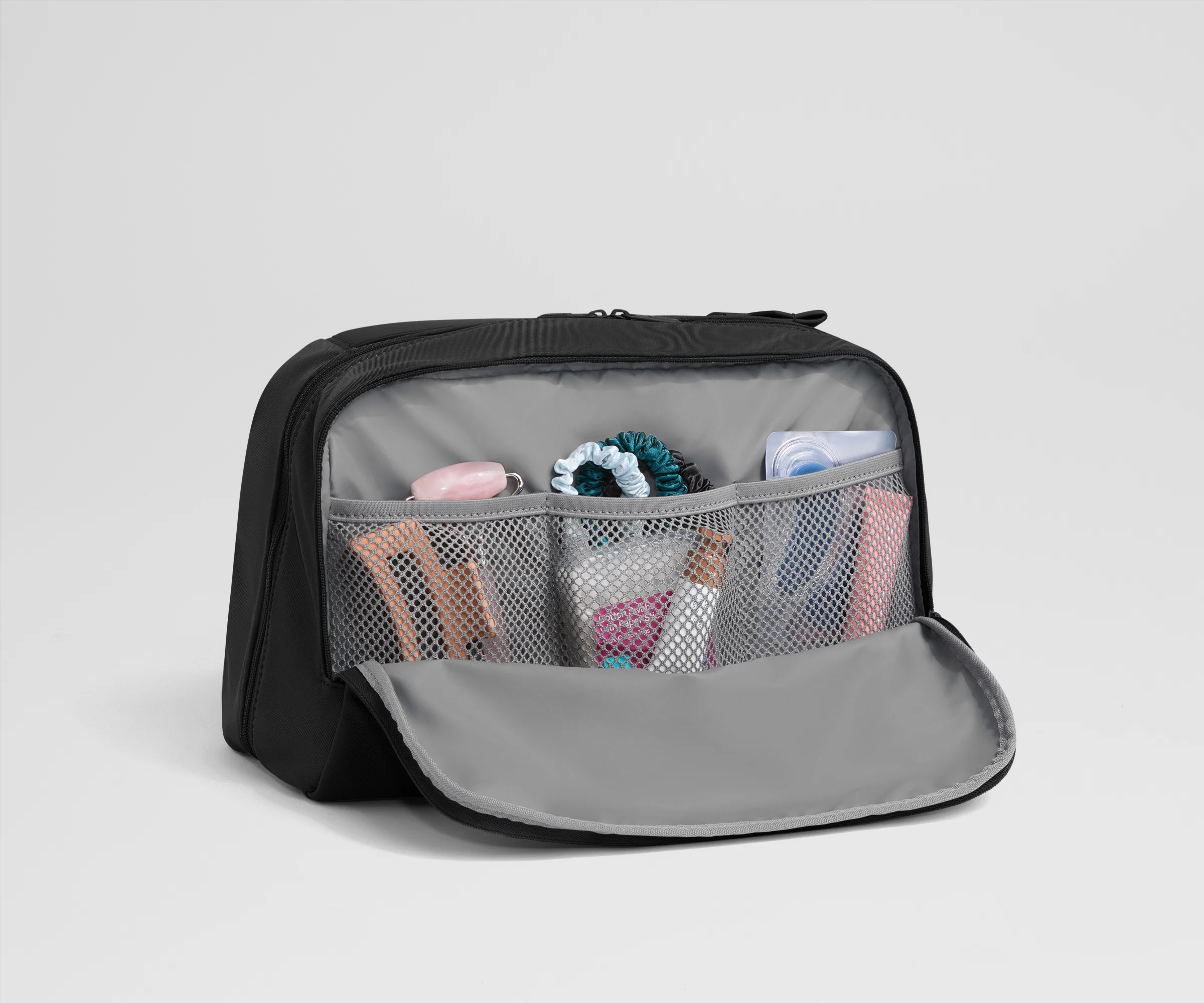 Extra Large Toiletry Bag in Jet Black - Image 3