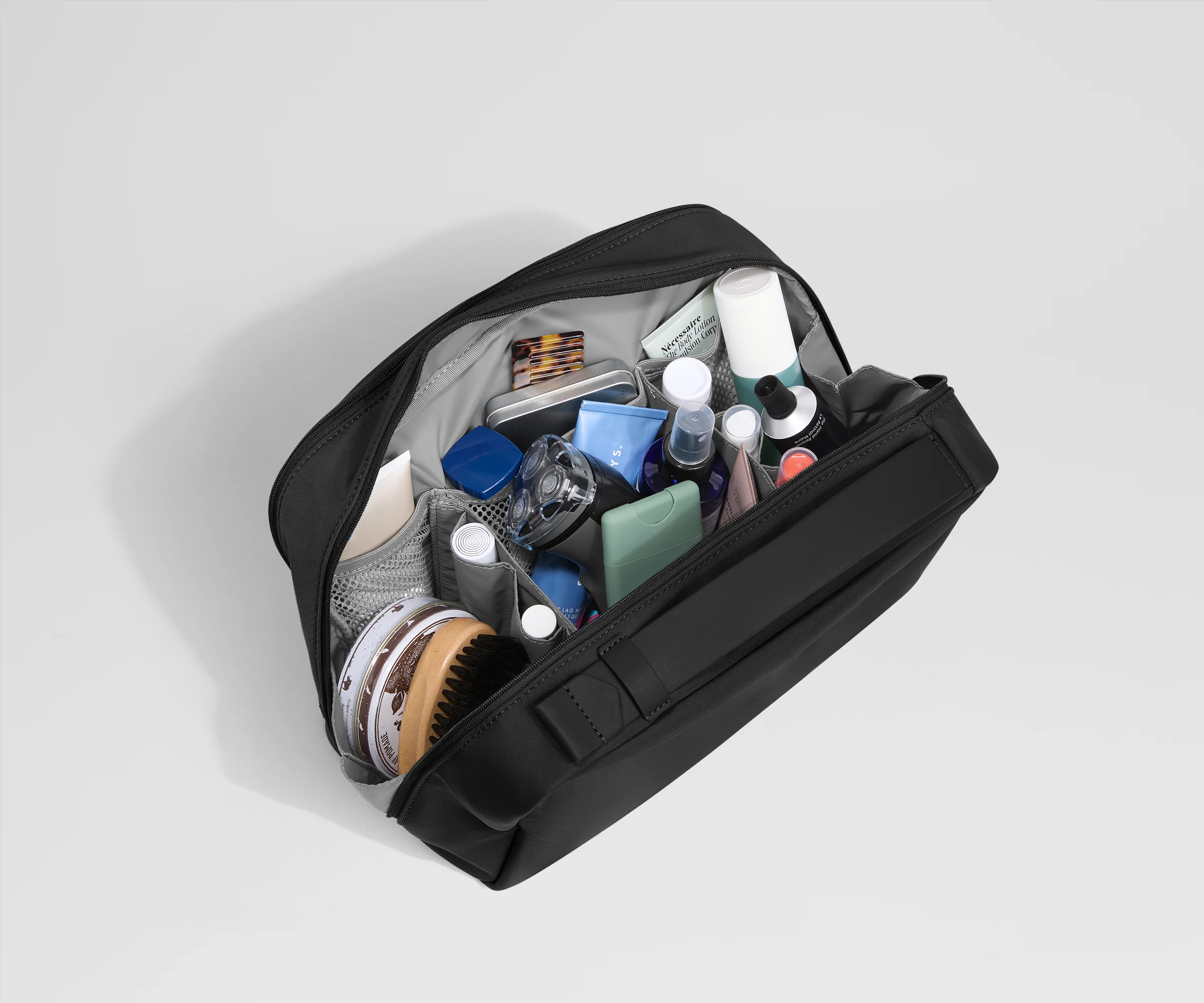 Extra Large Toiletry Bag in Jet Black - Image 5