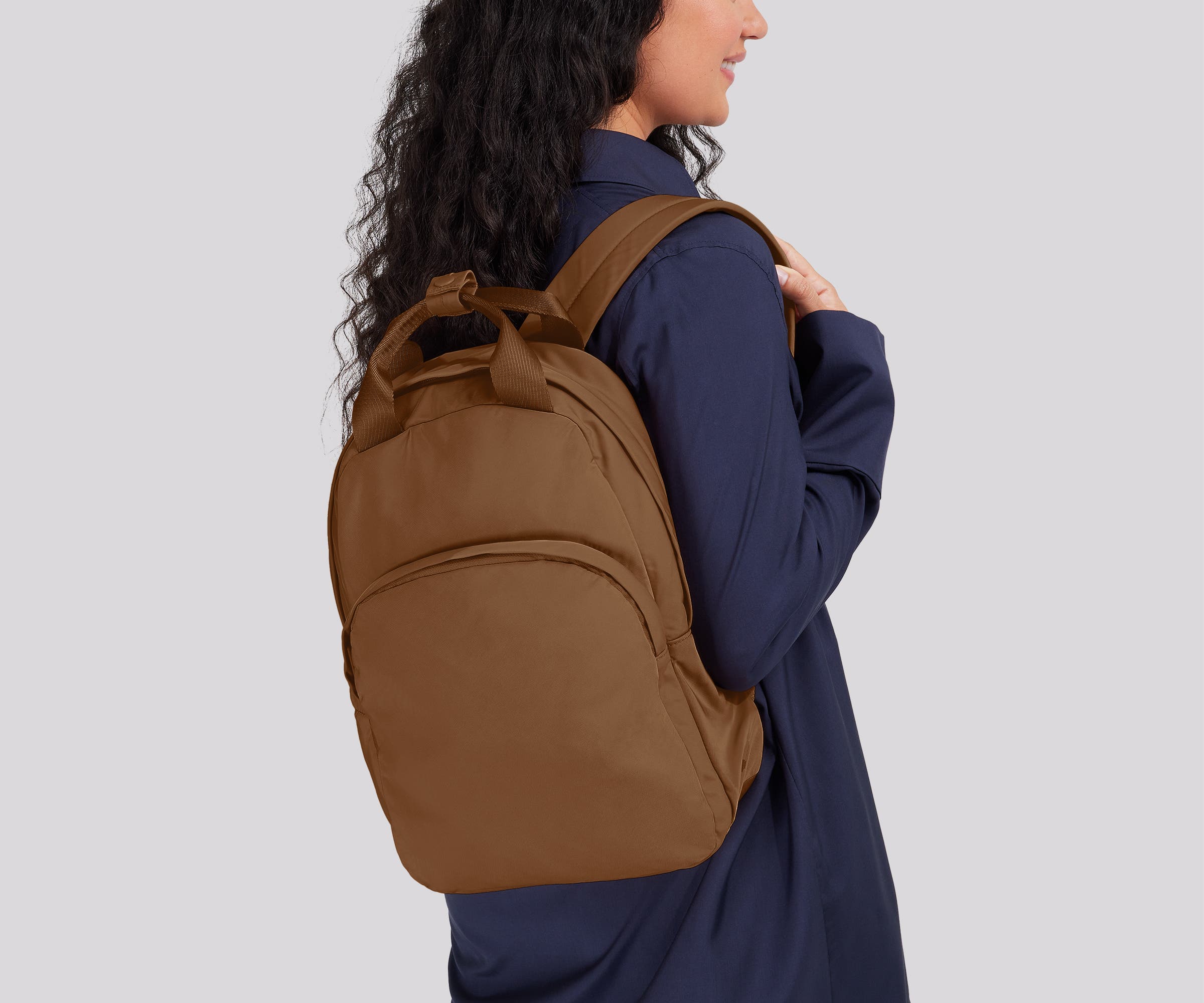Featherlight Backpack in Amaro Brown - Image 2