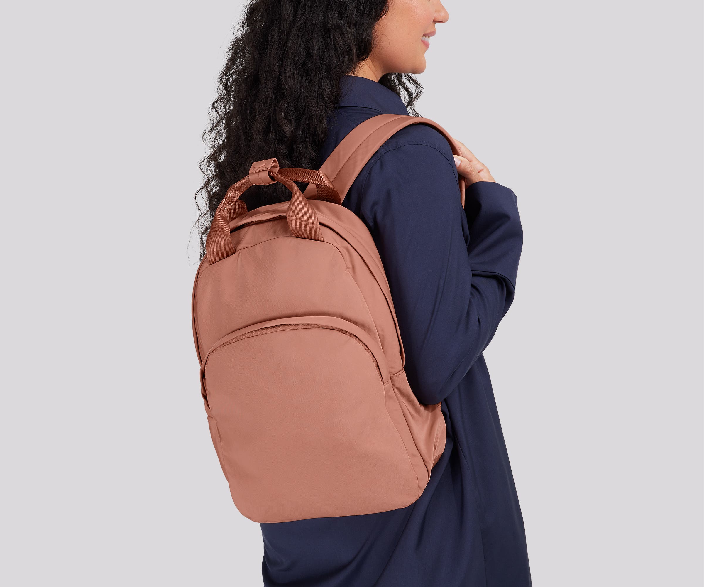 Featherlight Backpack in Clay Pink - Image 2