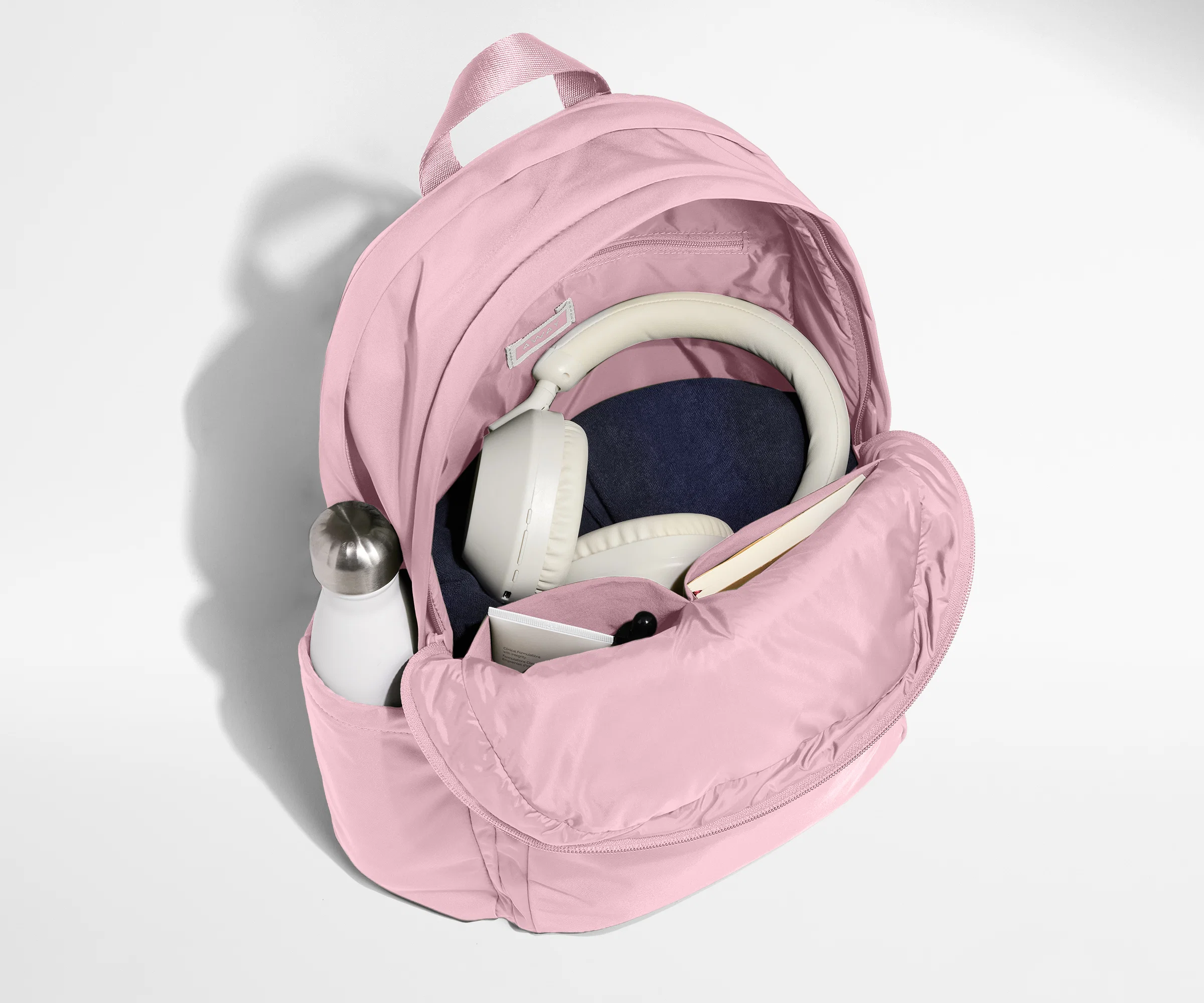 Large Featherlight Backpack in Glacial Pink - Image 4