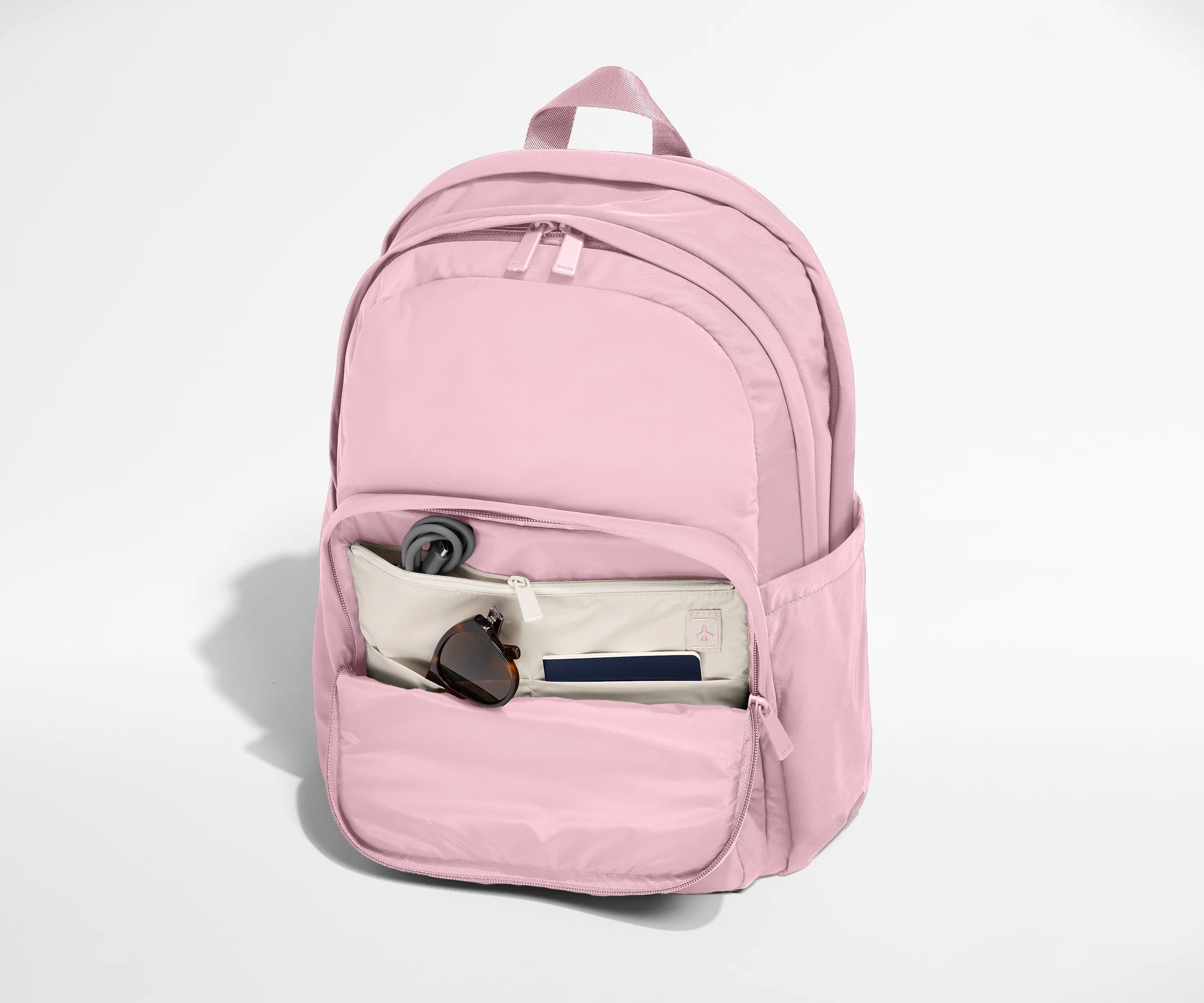 Large Featherlight Backpack in Glacial Pink - Image 5