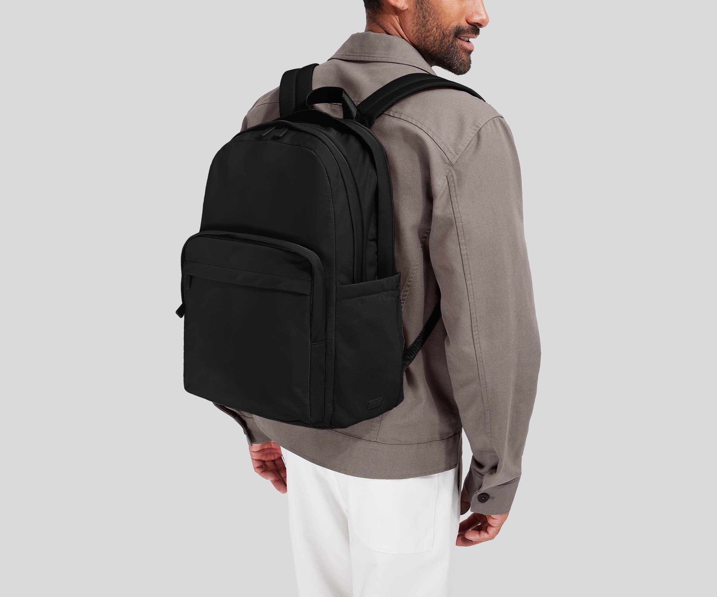 Large Featherlight Backpack in Jet Black - Image 2