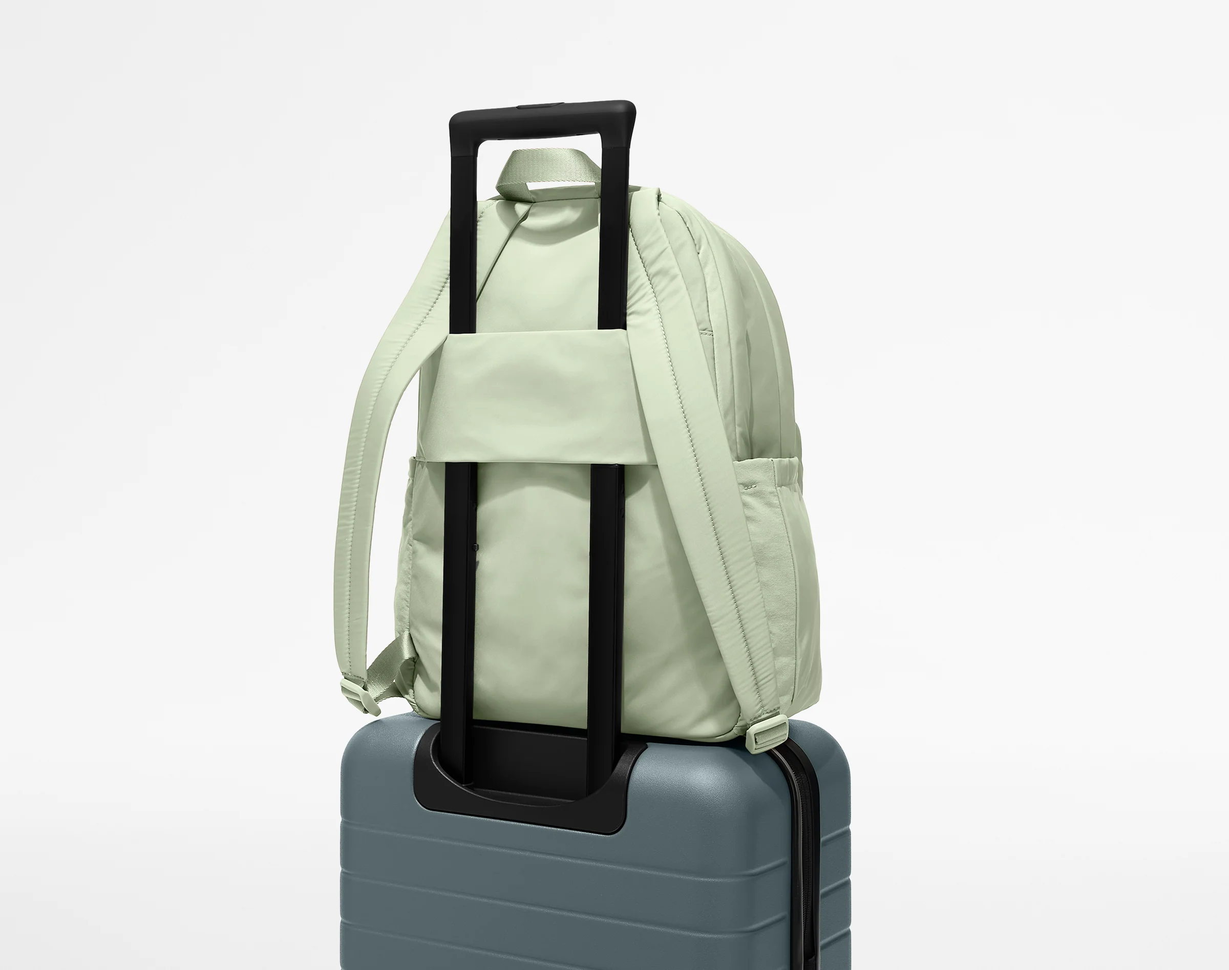 Large Featherlight Backpack in Sage Green - Image 8