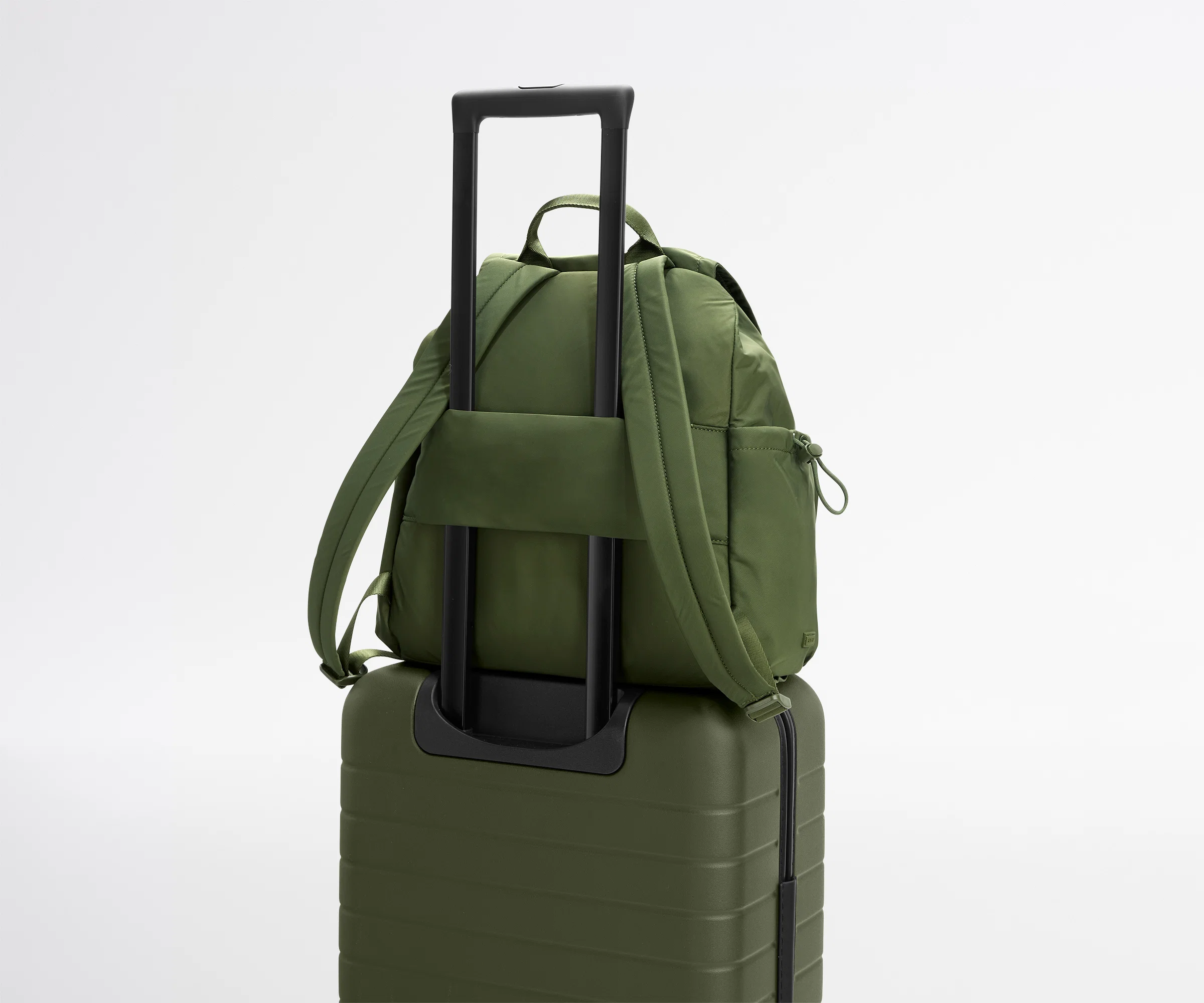 Featherlight Cargo Backpack in Olive Green - Image 8