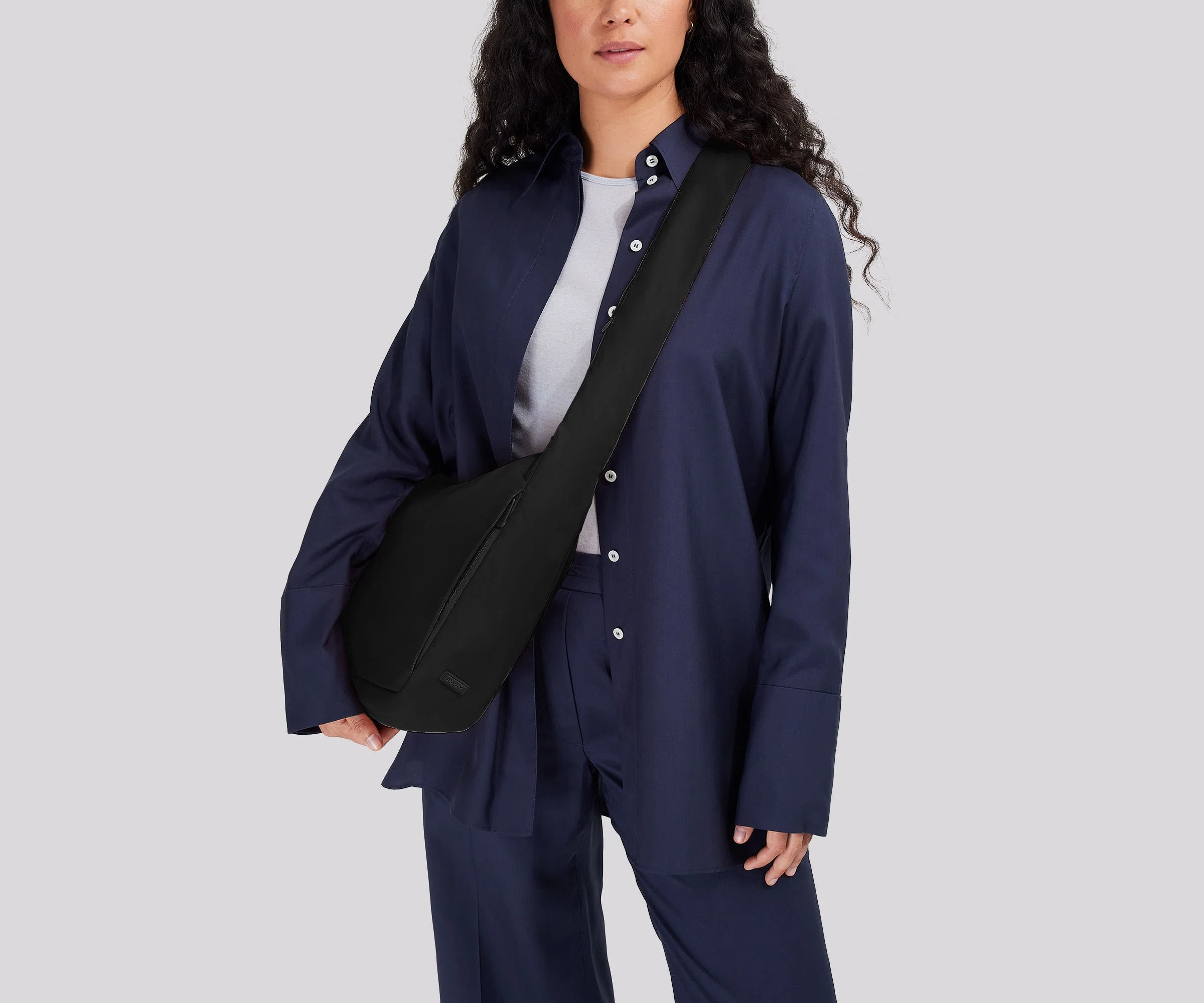 Featherlight Crossbody in Jet Black - Image 2