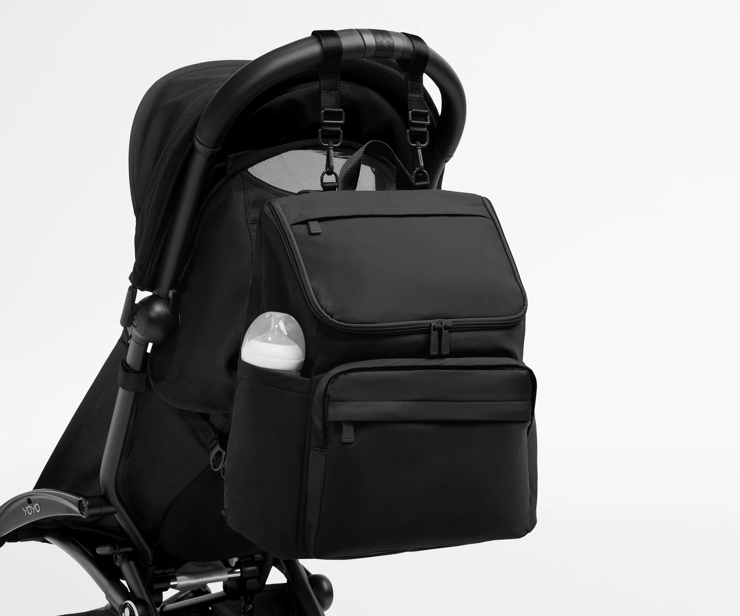 Featherlight Diaper Backpack in Jet Black - Image 5