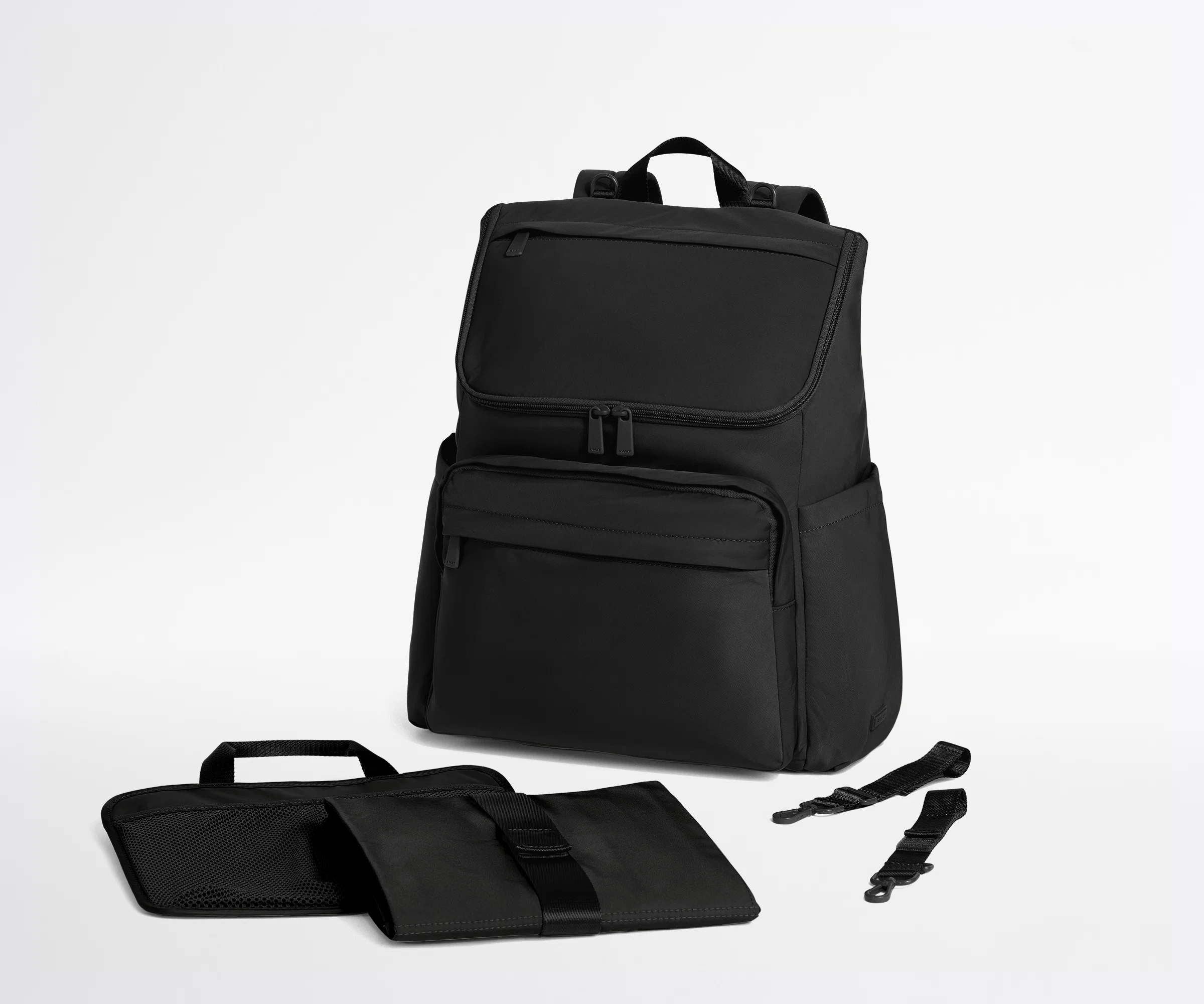 Featherlight Diaper Backpack in Jet Black - Image 7