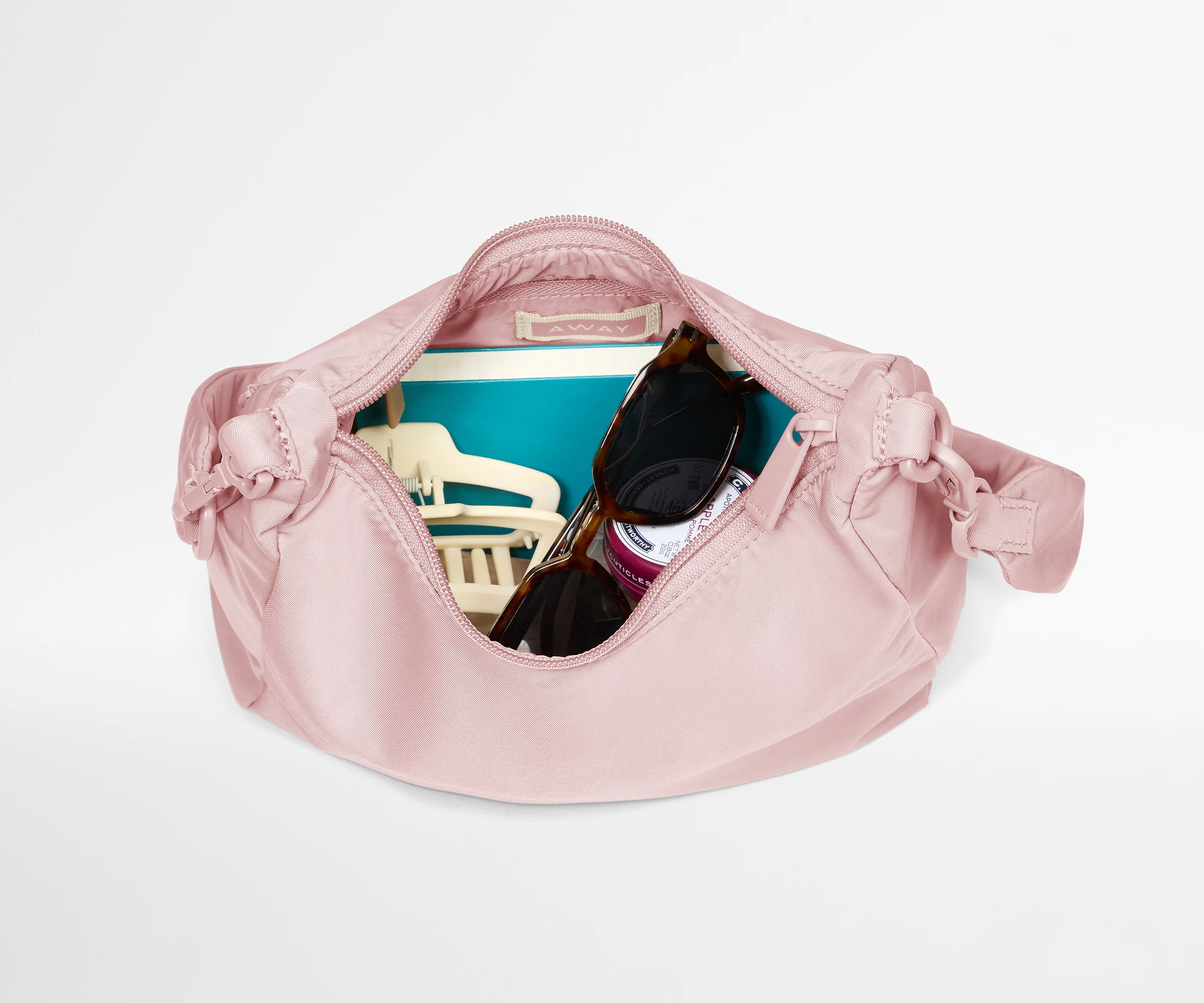 Featherlight Duo Crossbody in Blush Pink - Image 4