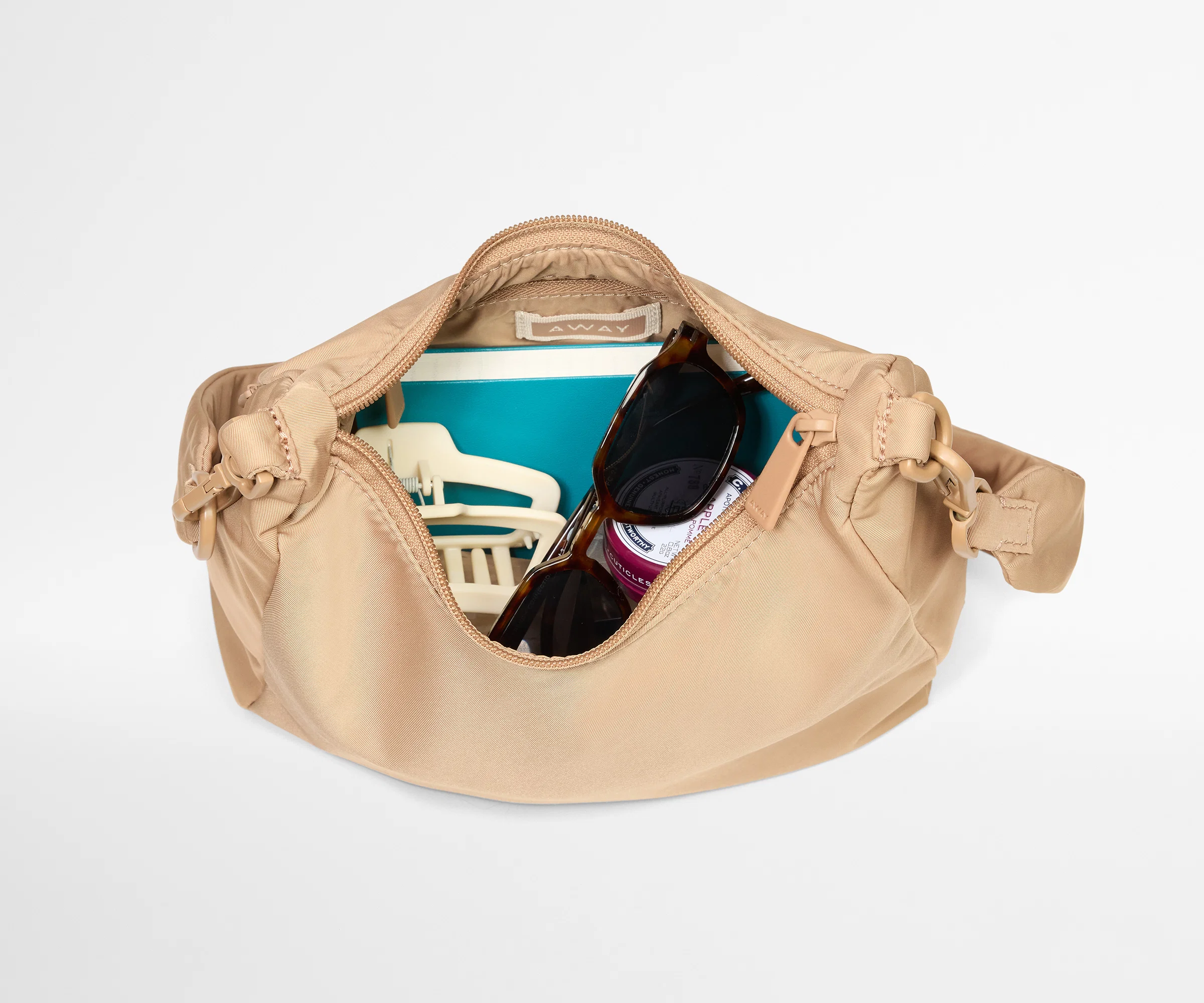 Featherlight Duo Crossbody in Camel Brown - Image 5