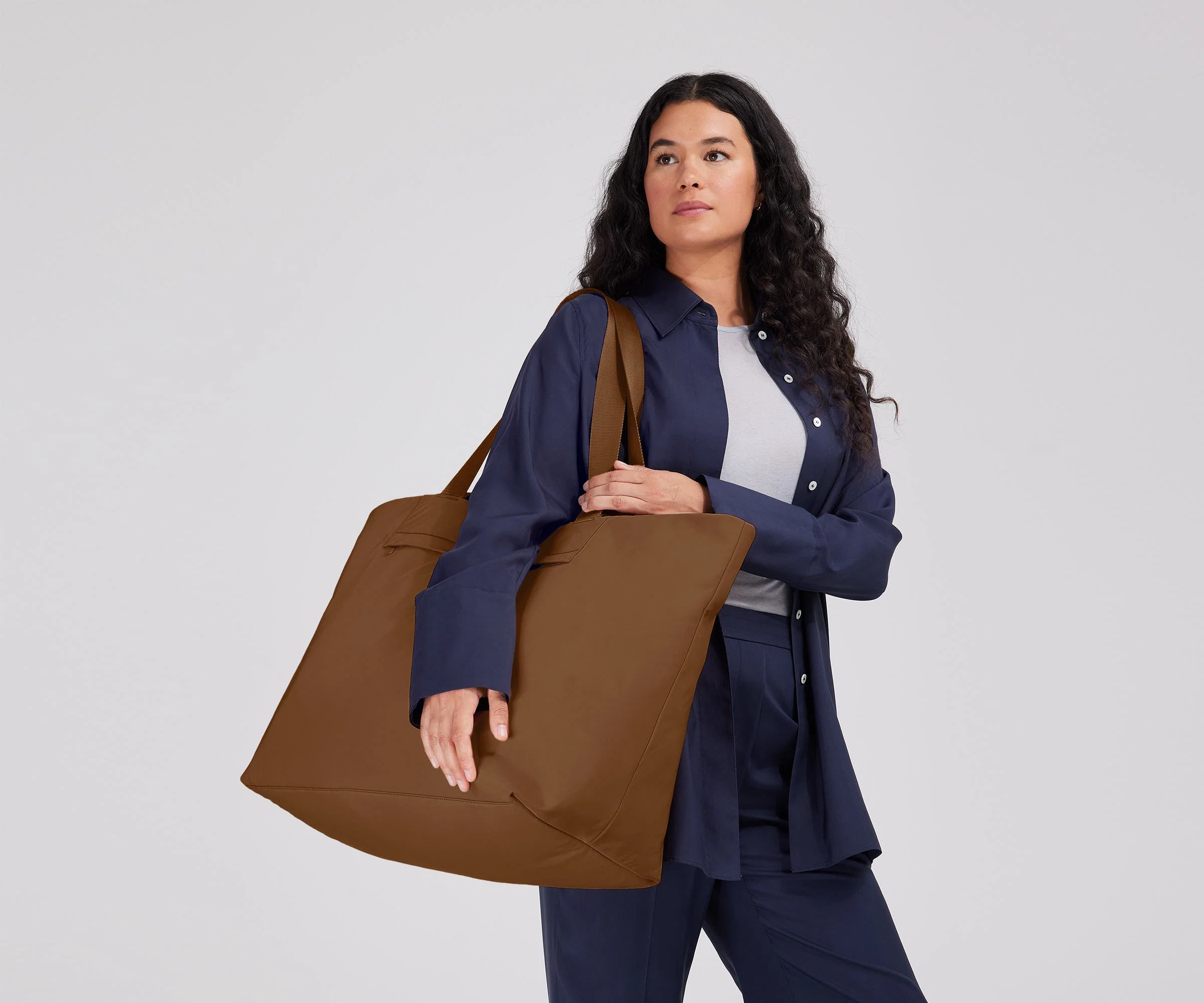Large Featherlight Tote in Amaro Brown - Image 2