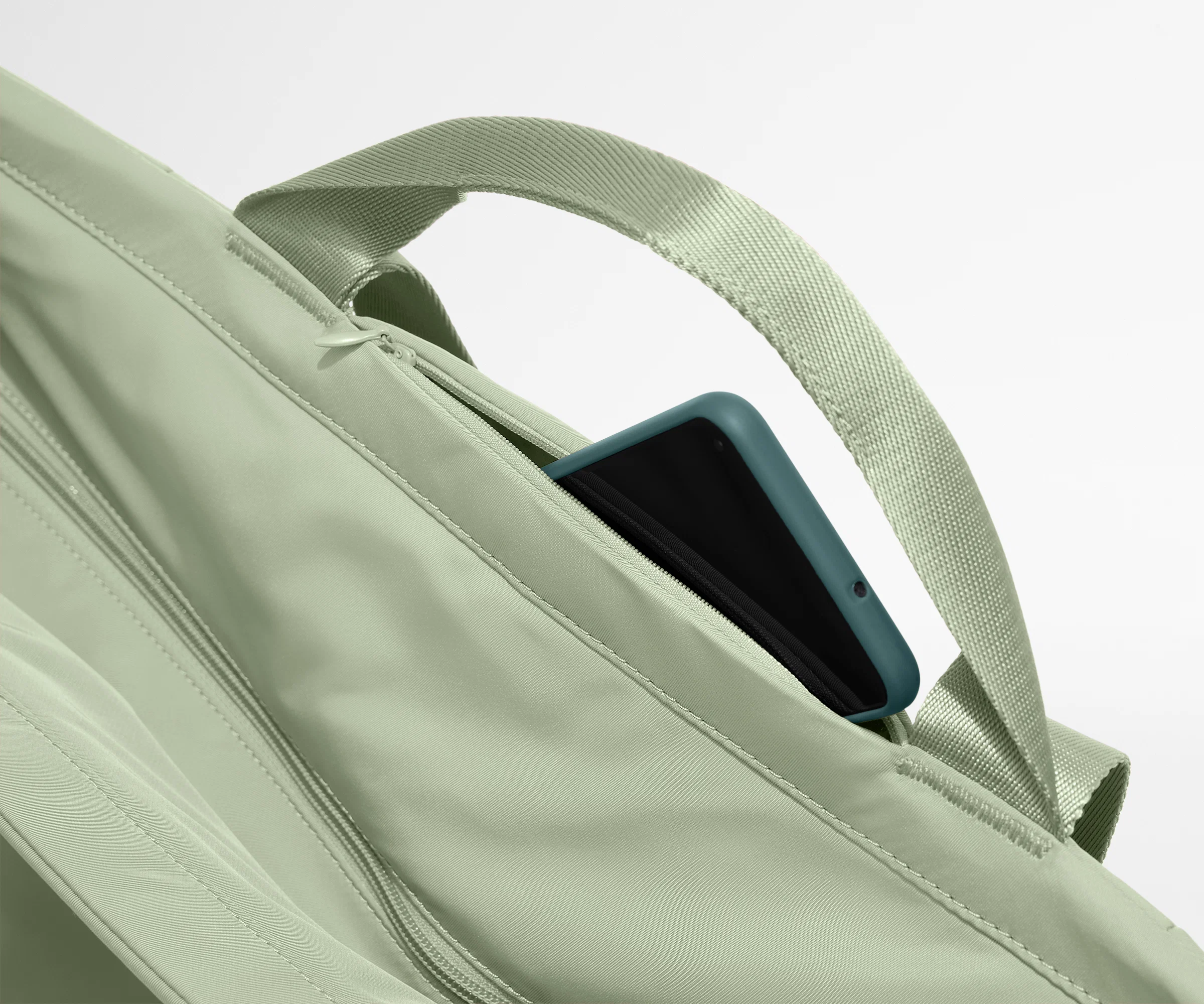 Large Featherlight Tote in Sage Green - Image 8