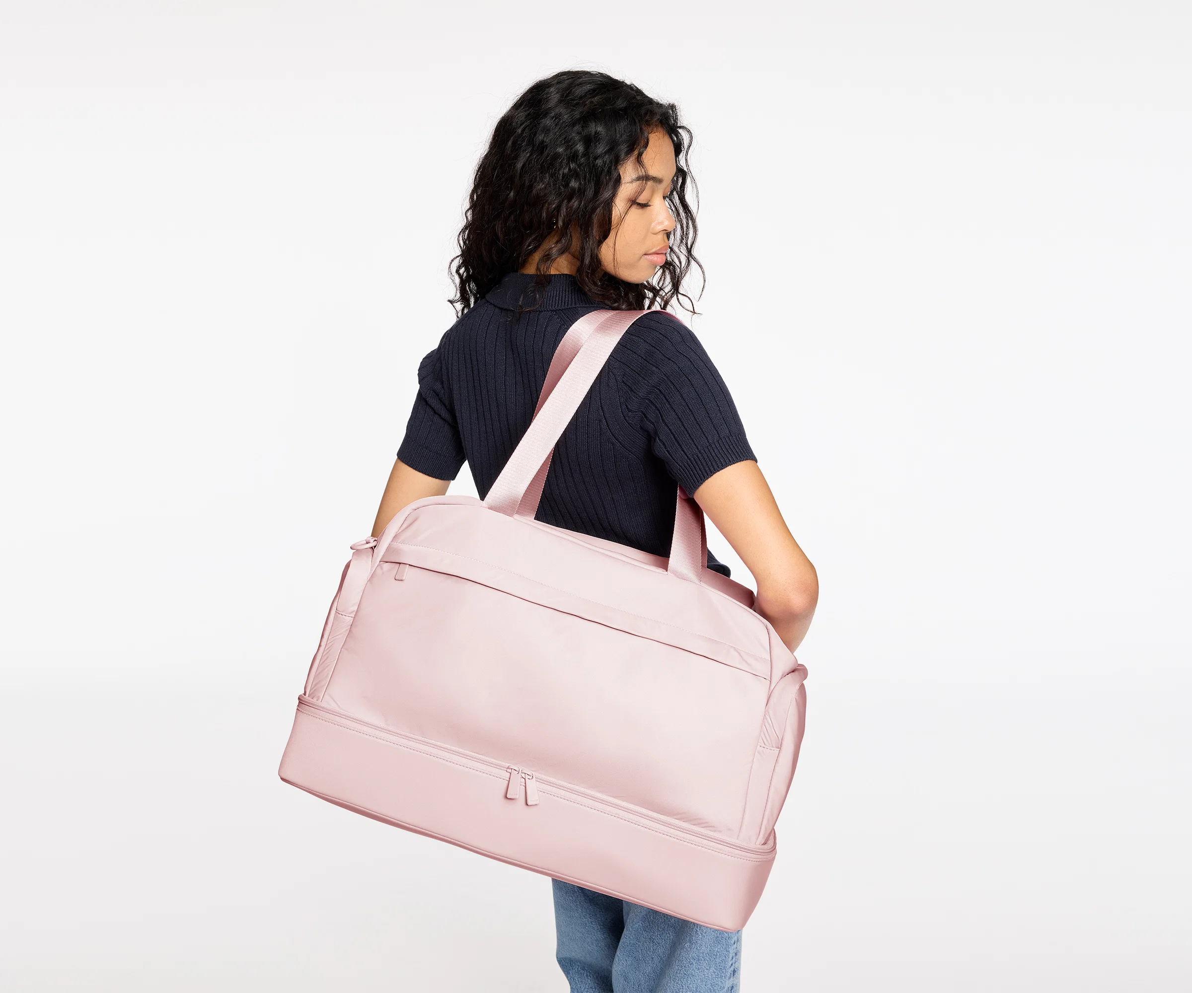Featherlight Weekender in Blush Pink - Image 2
