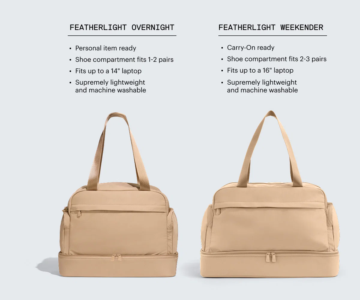 Featherlight Weekender in Camel Brown - Image 9