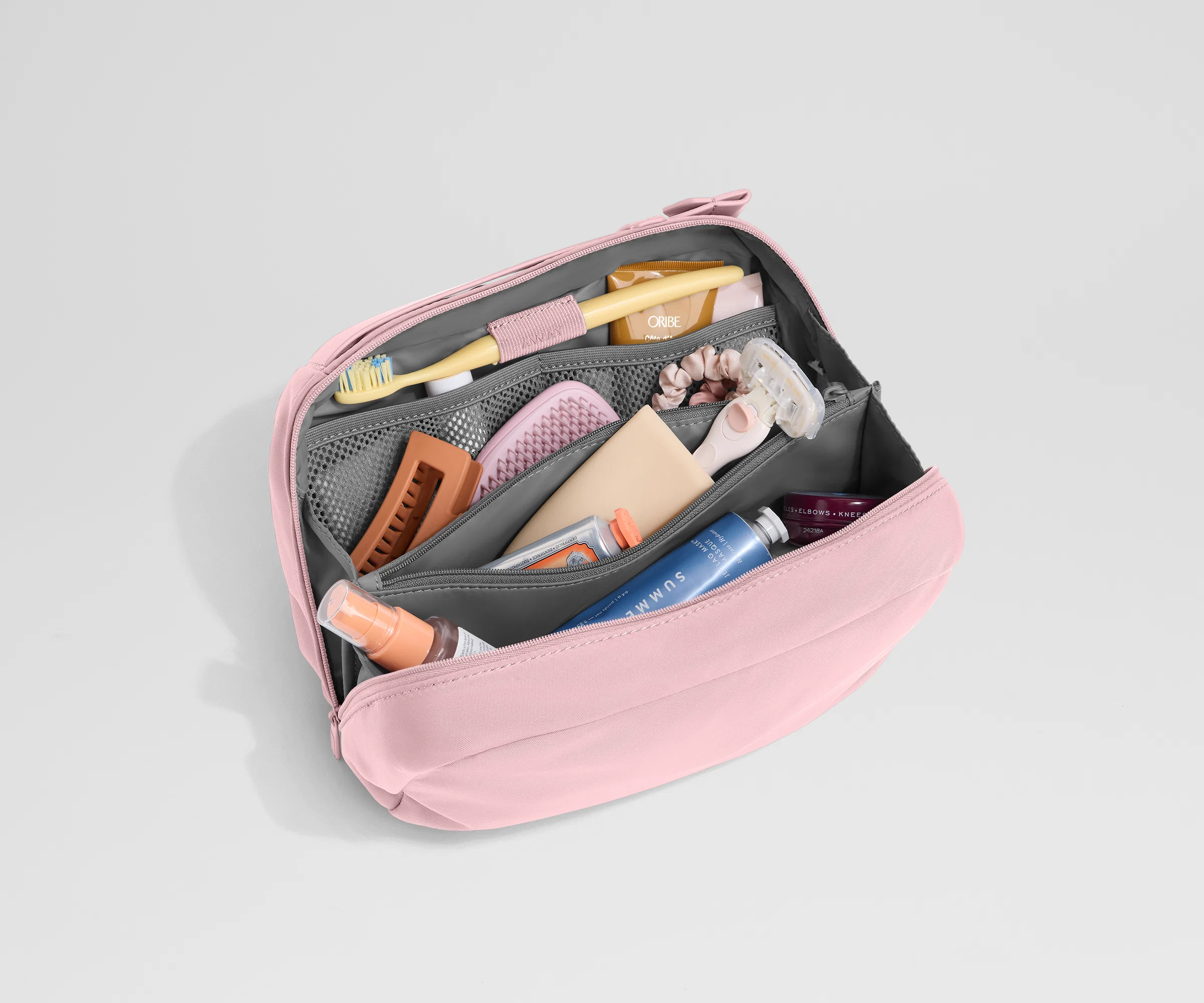 Large Toiletry Bag in Blush Pink - Image 2