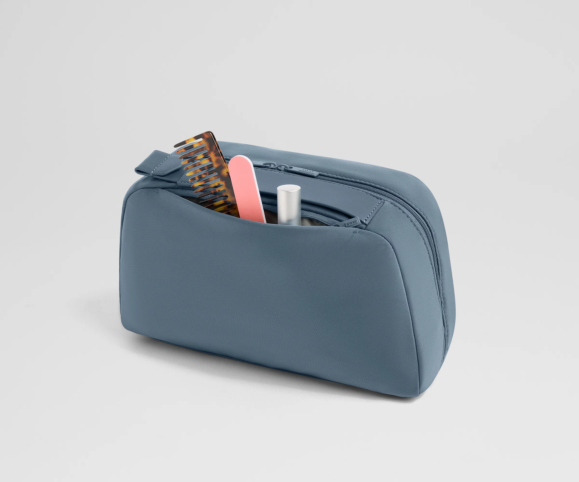Large Toiletry Bag in Coast Blue - Image 5