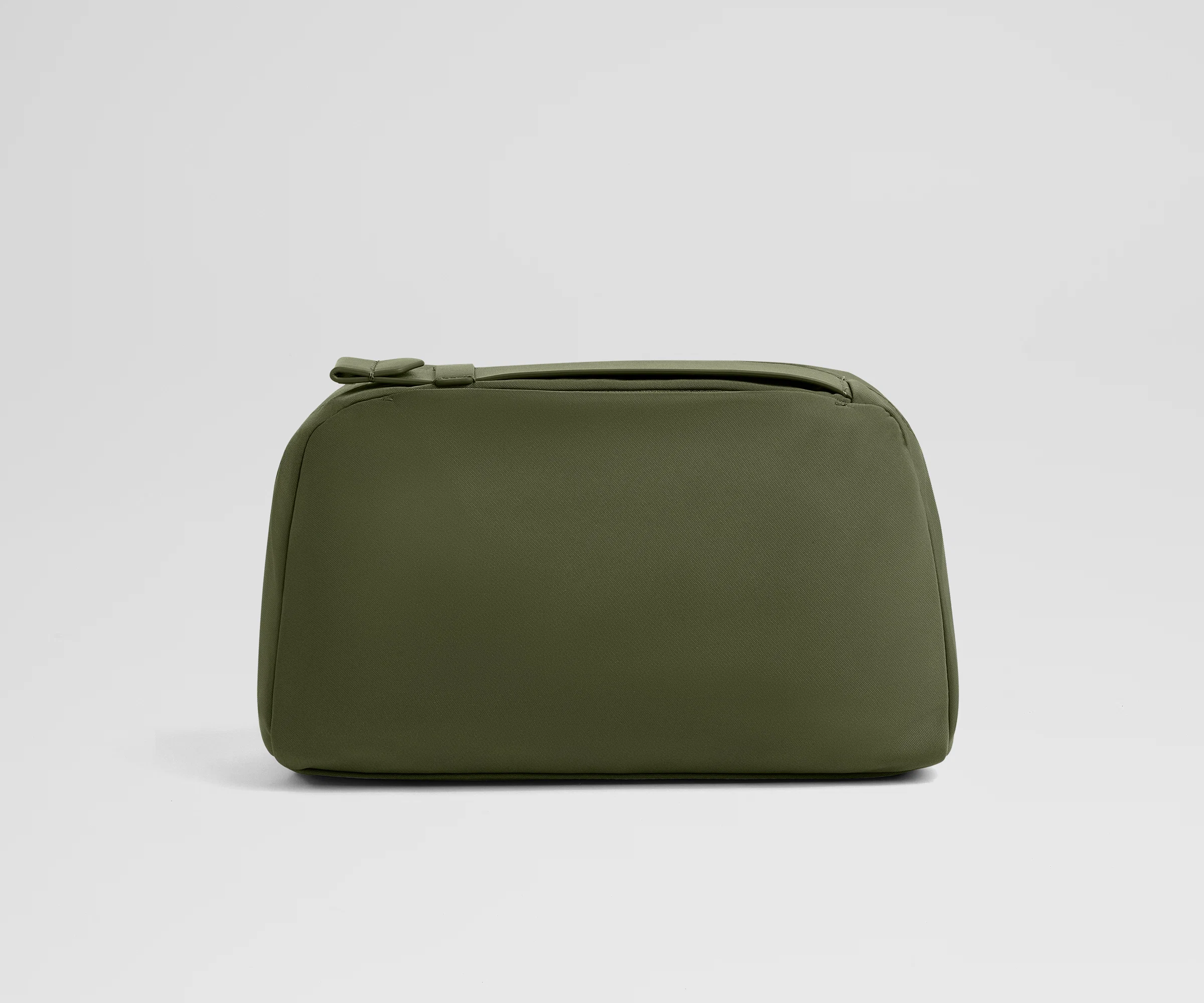 Large Toiletry Bag in Olive Green - Image 4