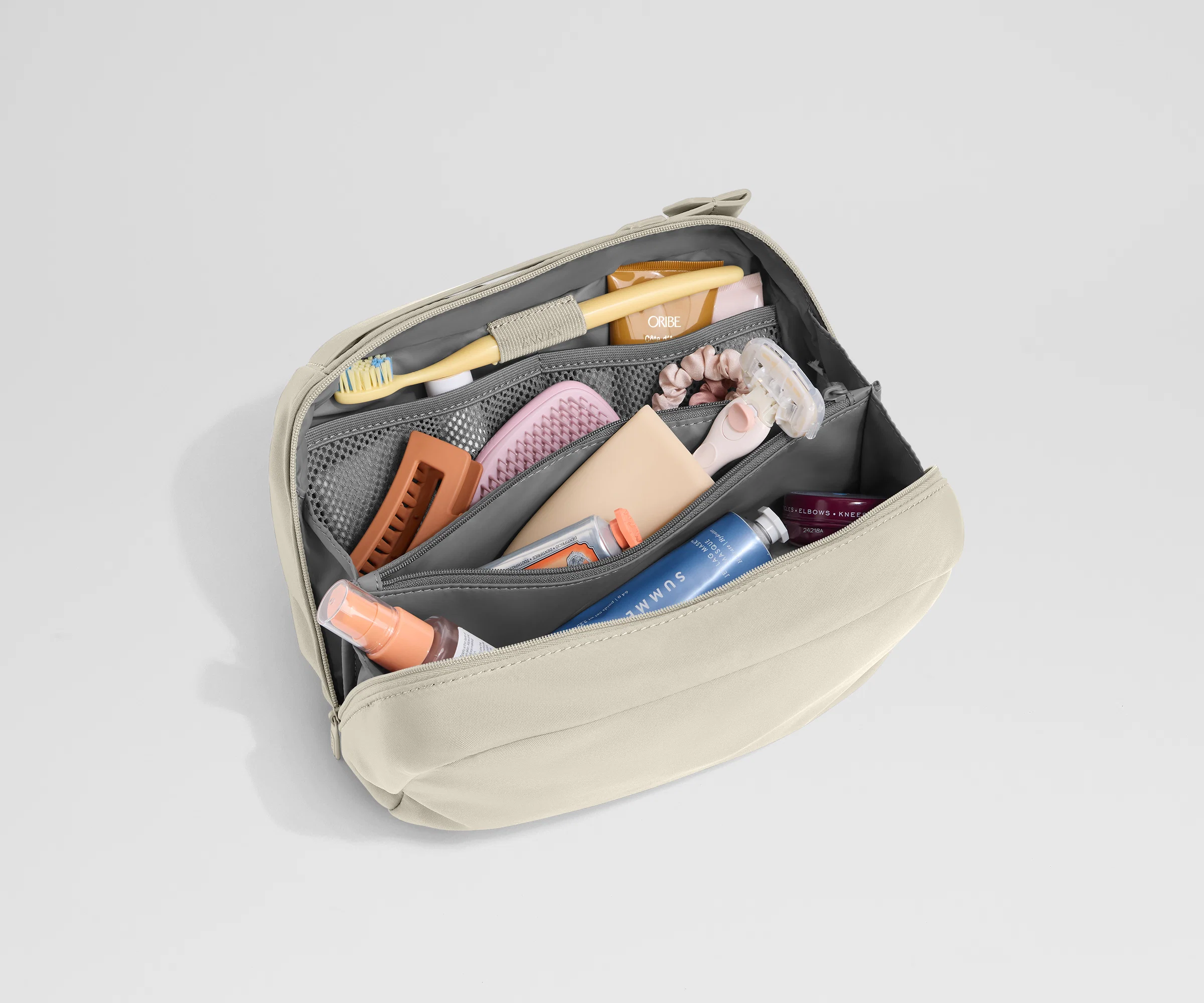 Large Toiletry Bag in Salt White - Image 2