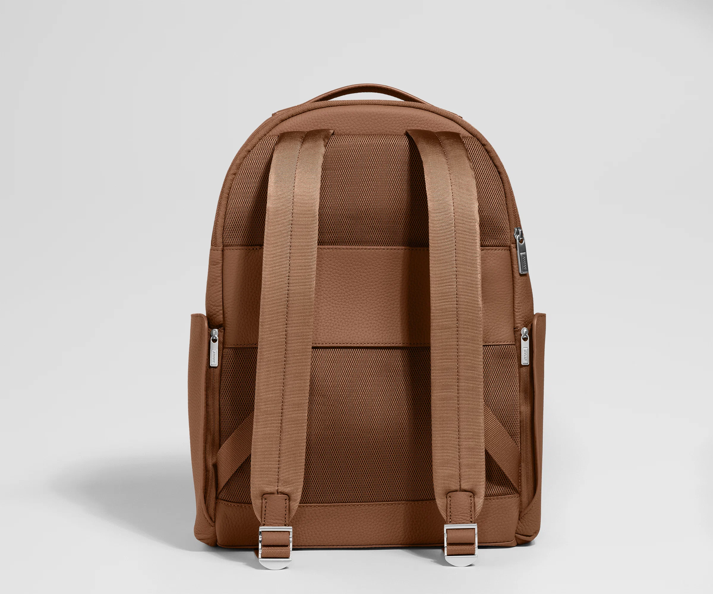 Leather Backpack in Saddle Brown - Image 6