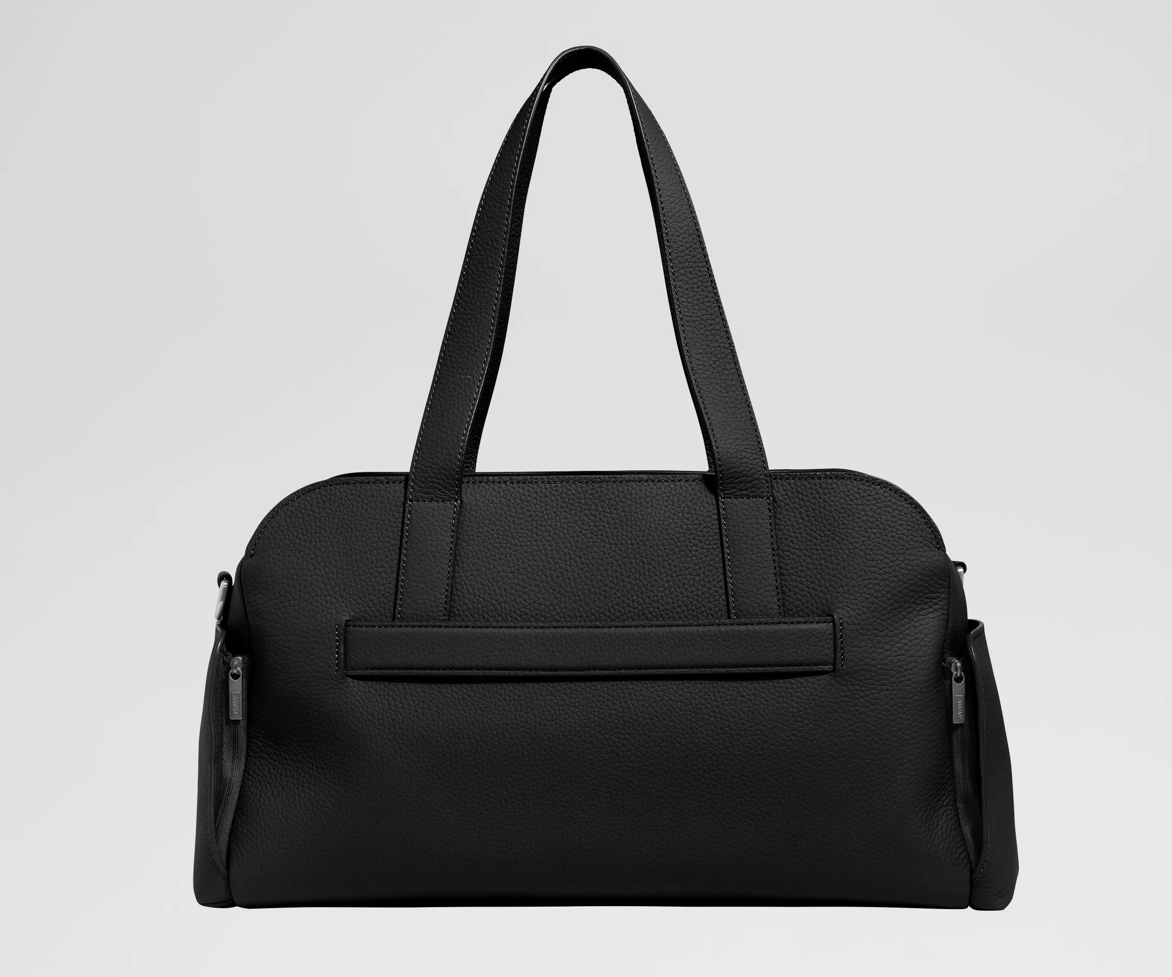 Leather Duffle in Jet Black - Image 5