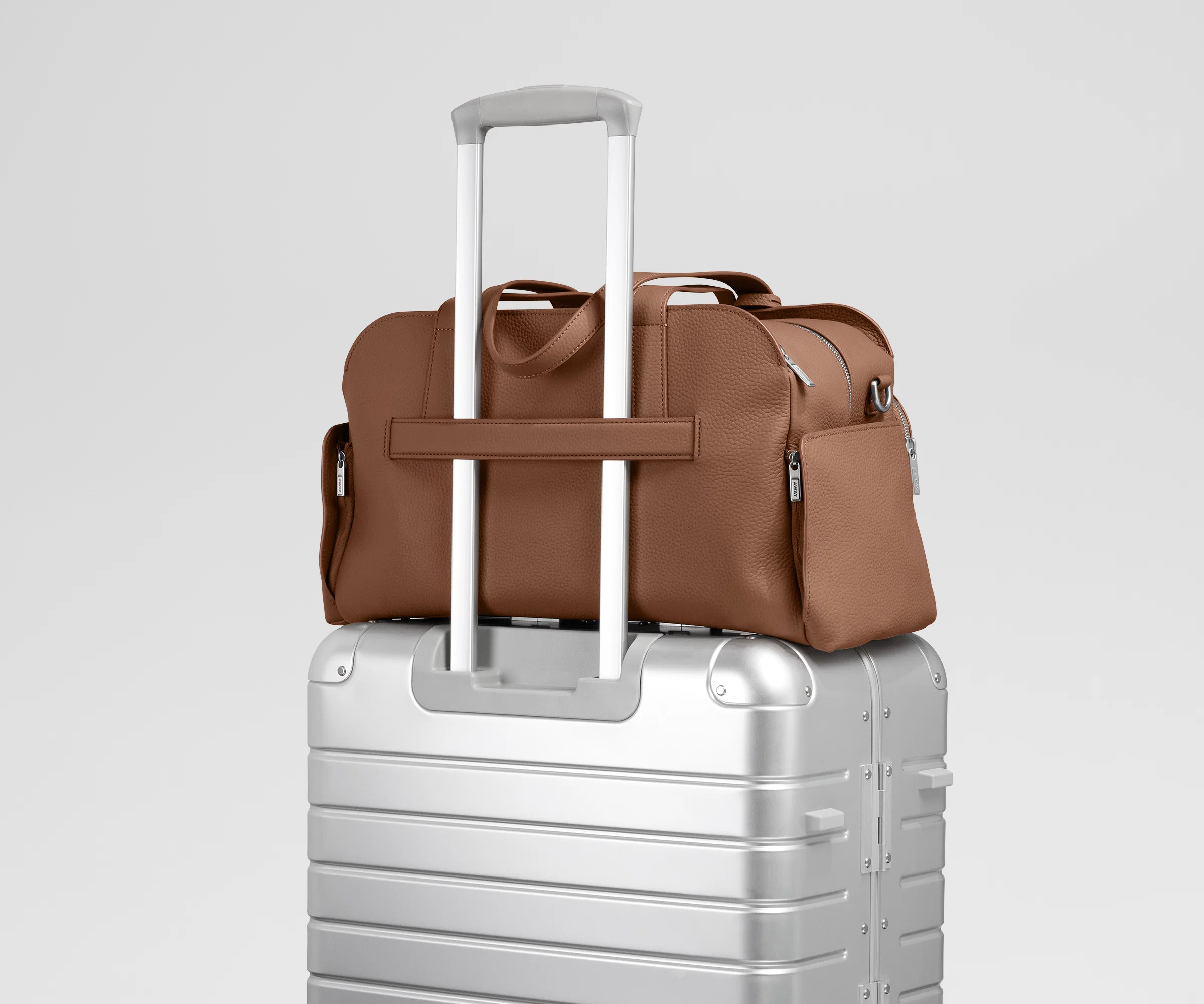 Leather Duffle in Saddle Brown - Image 6