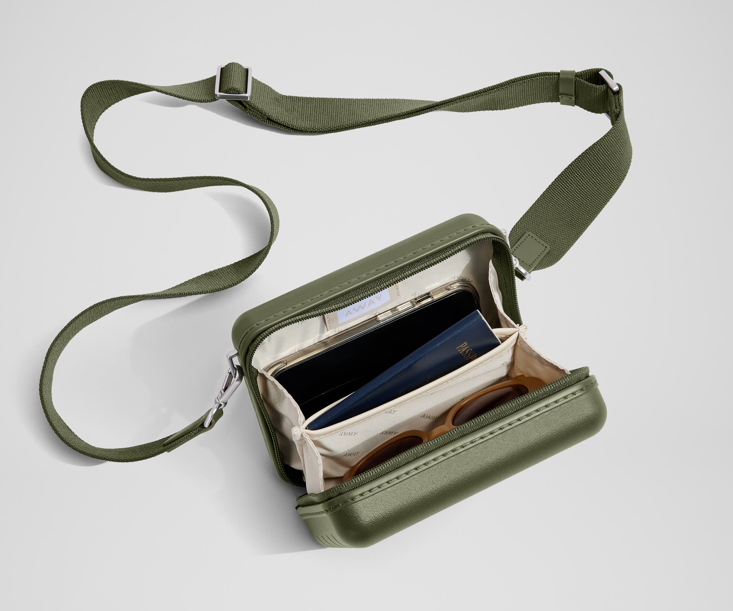 The Mini Crossbody in Olive Green - Image 4