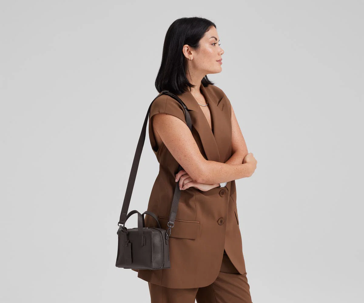 Mini Everywhere Bag in Espresso Brown - Image 6