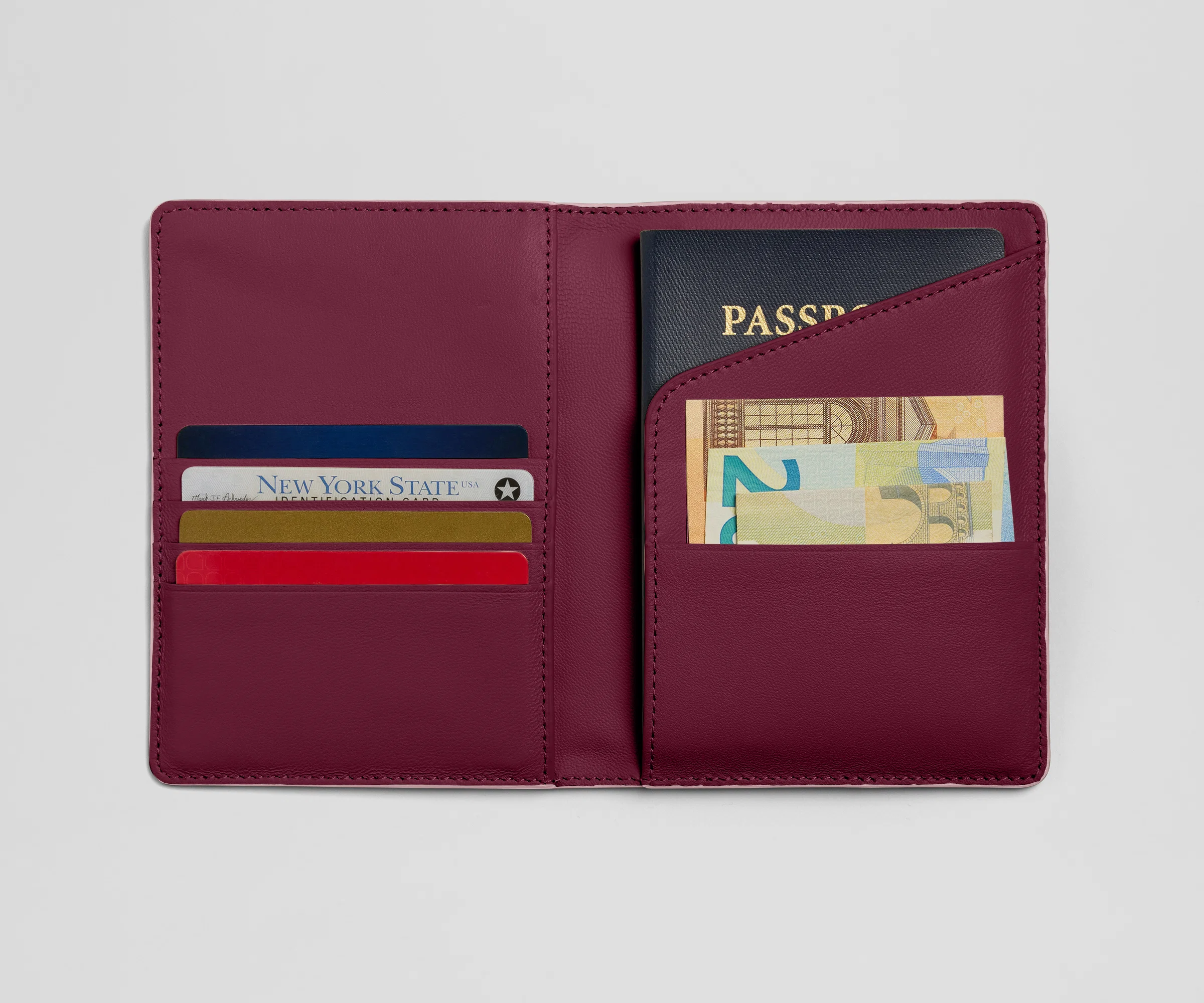 Passport Holder in Glacial Pink - Image 2