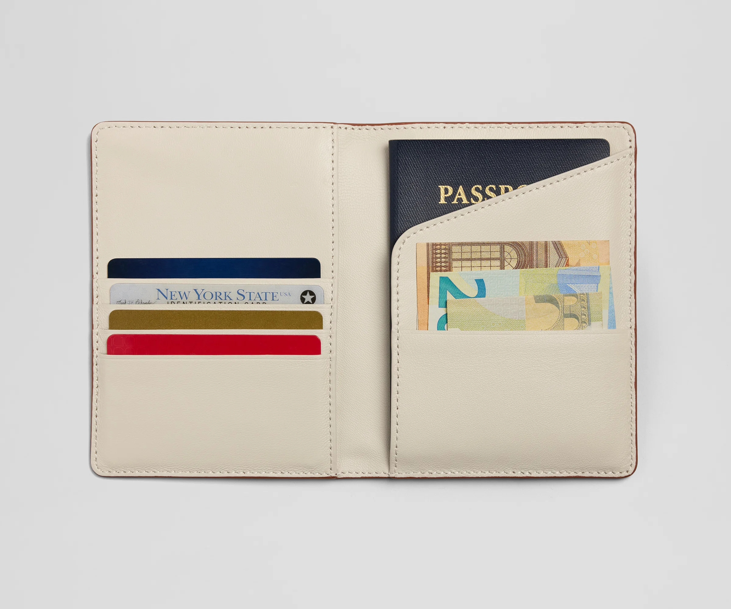 Passport Holder in Saddle Brown - Image 2