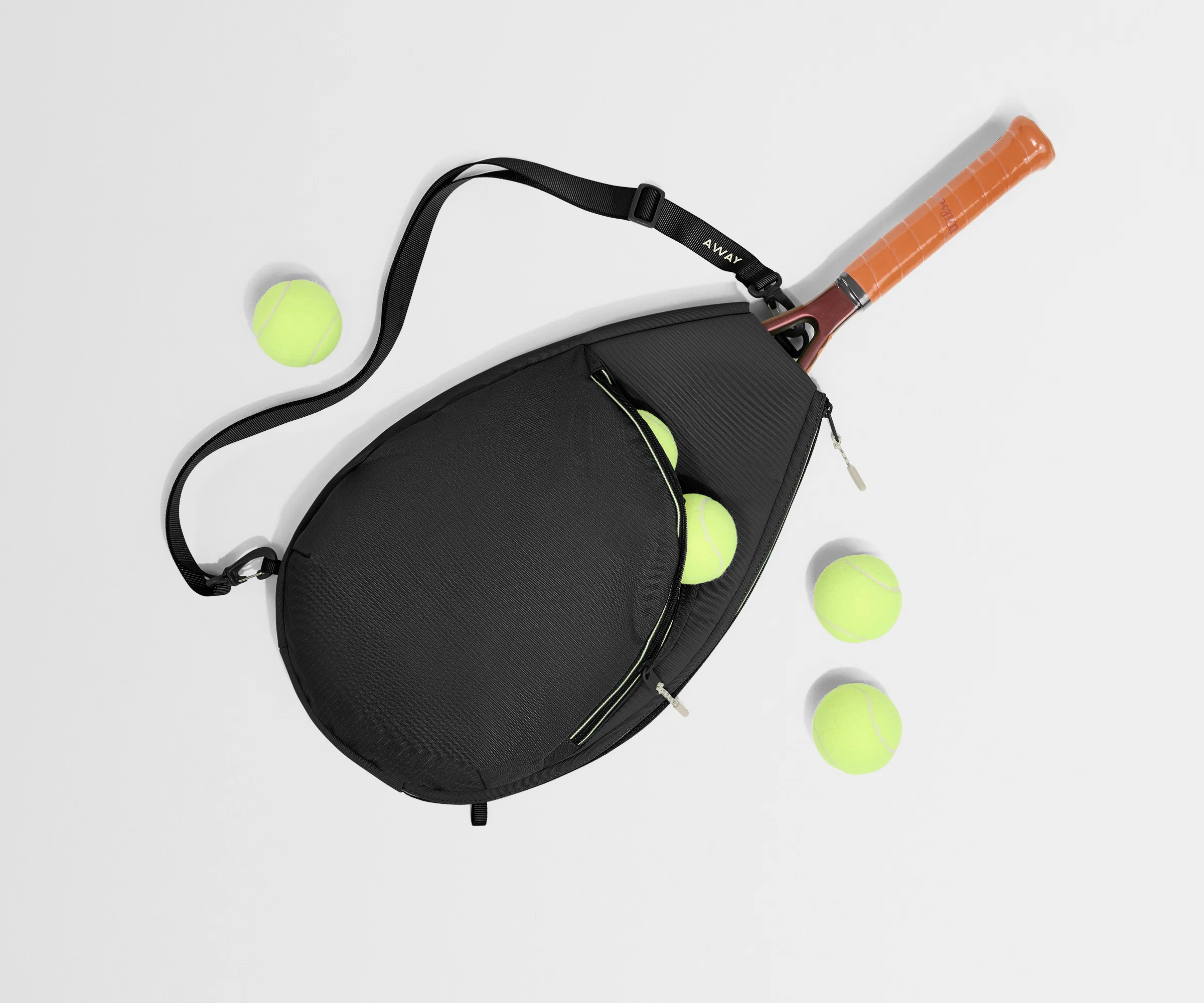Racket Bag in Jet Black - Image 3