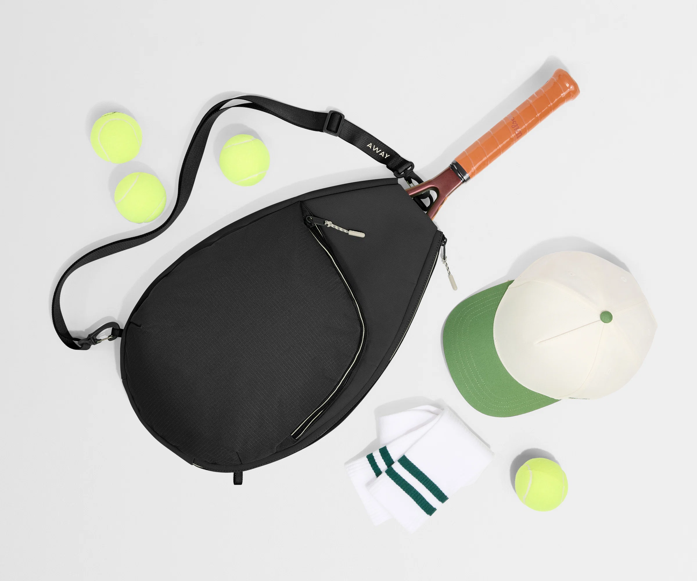 Racket Bag in Jet Black - Image 8