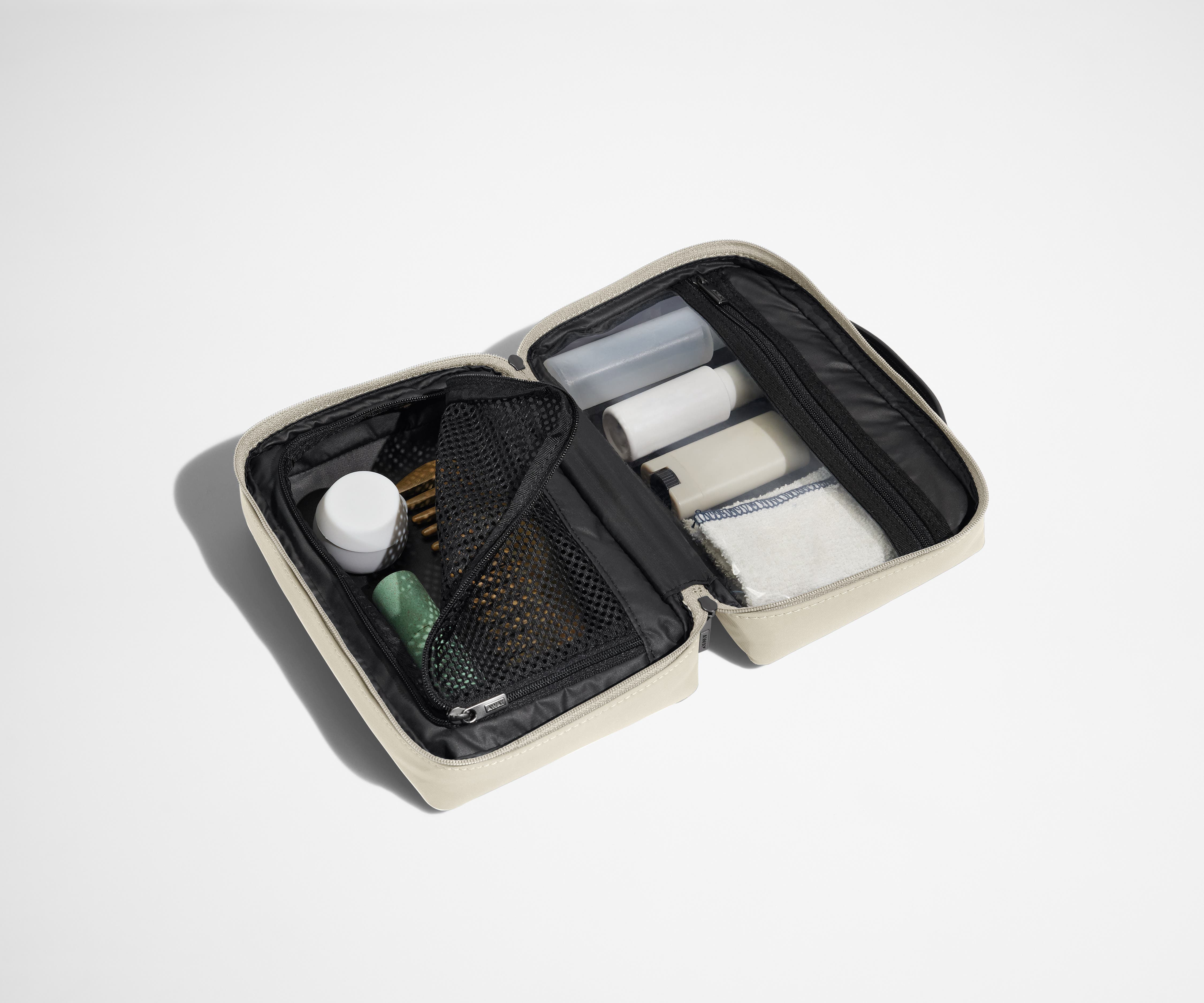 The Small Toiletry Bag in Salt White - Image 2
