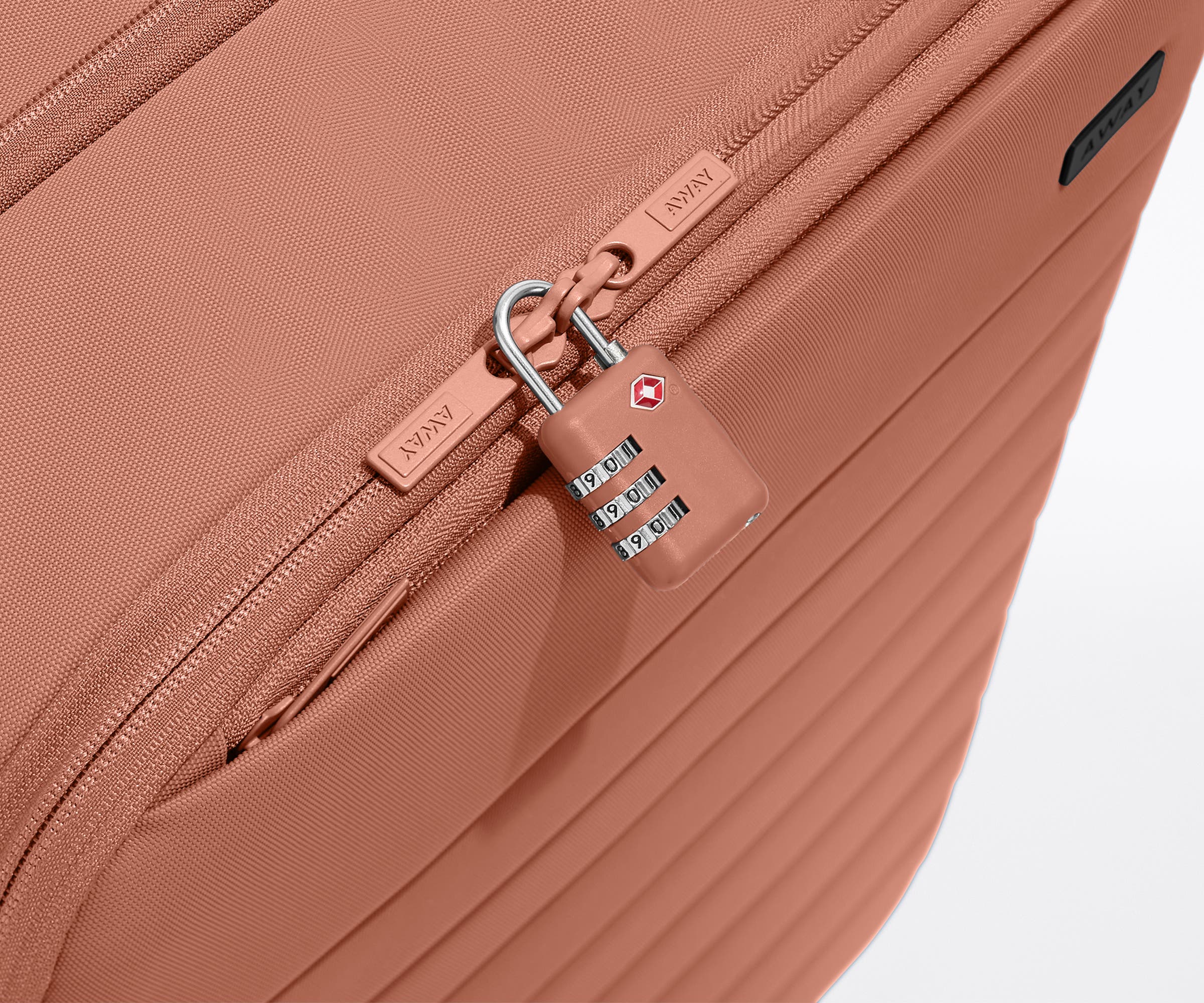 Softside Bigger Carry-On in Clay Pink - Image 11