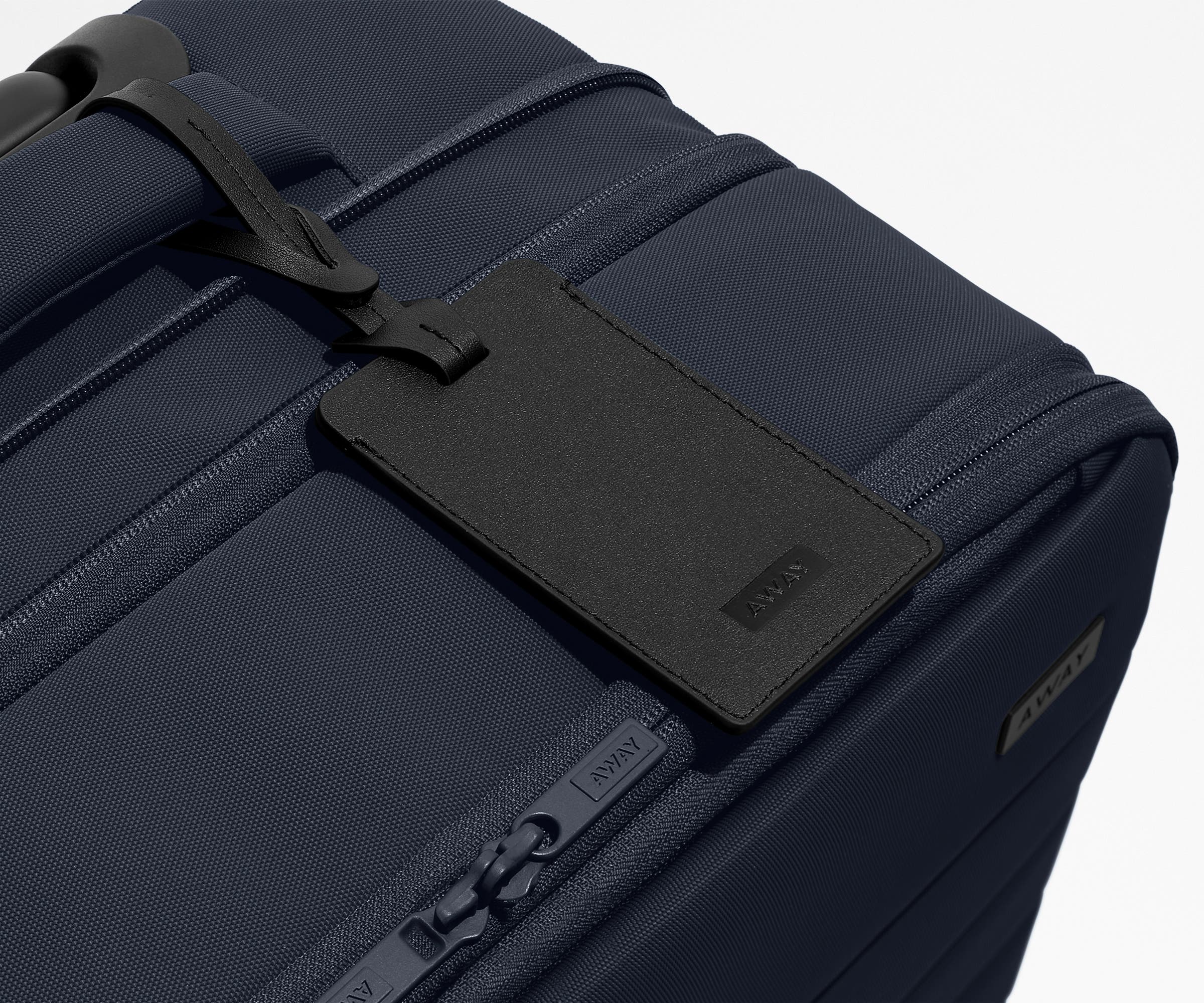 Softside Bigger Carry-On in Navy Blue - Image 12