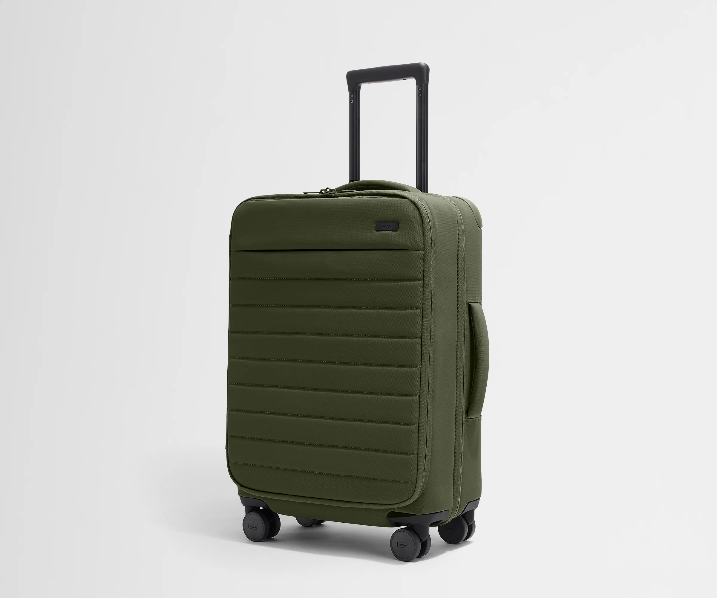 Softside Bigger Carry-On in Olive Green - Image 2
