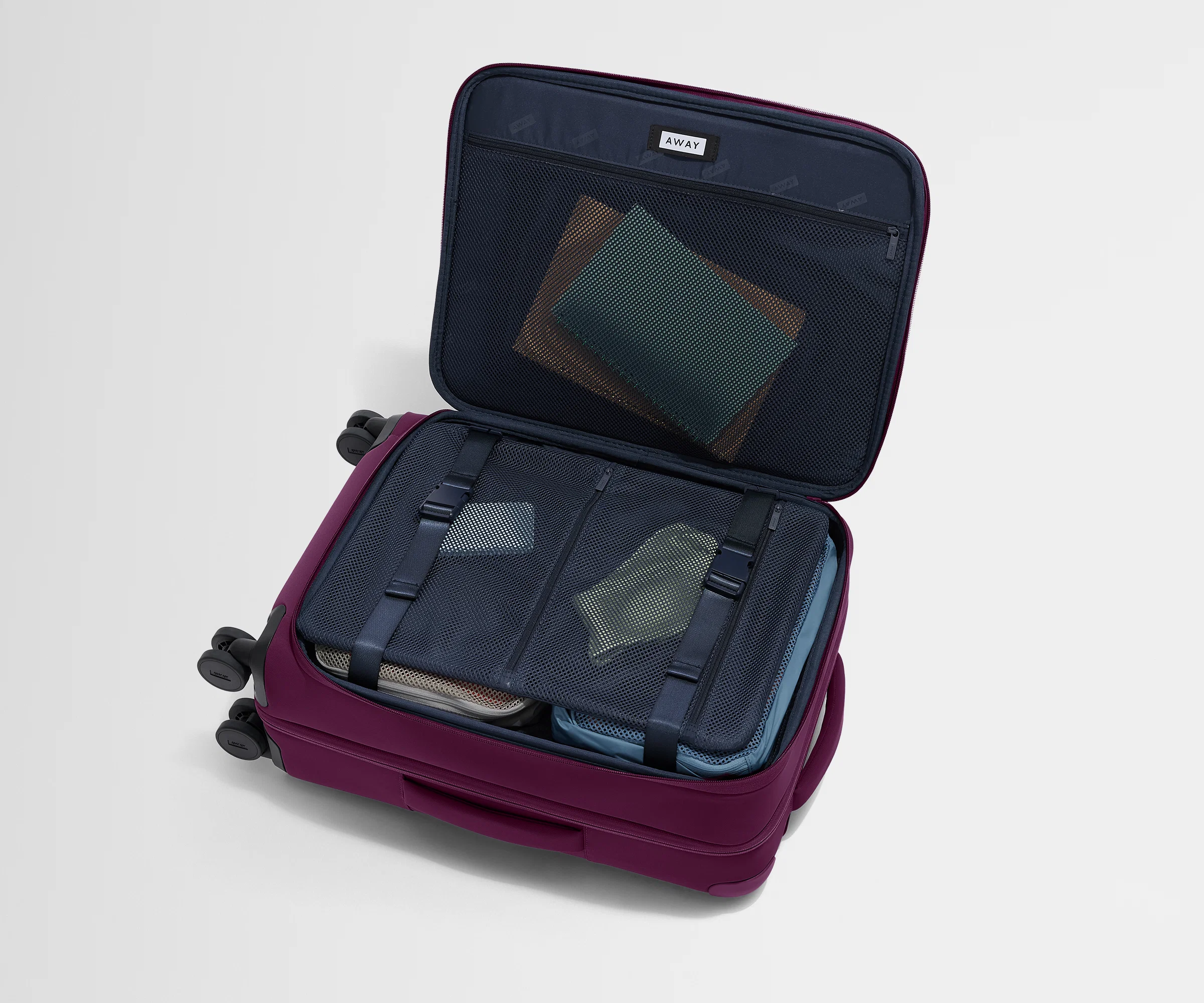 Softside Bigger Carry-On in Plum Purple - Image 4