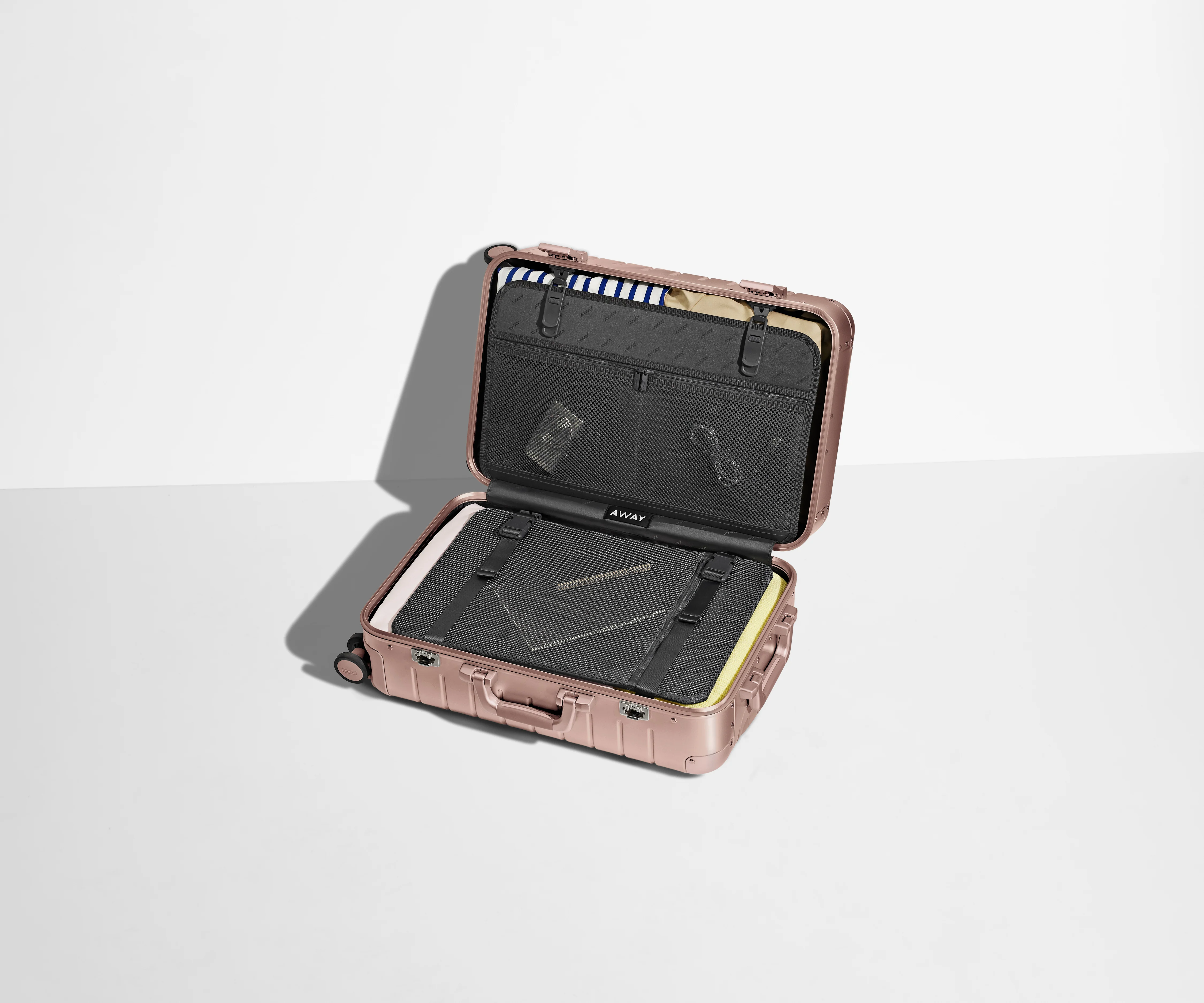 The Bigger Carry-On: Aluminum Edition in Rose Gold (with USB charger) - Image 3