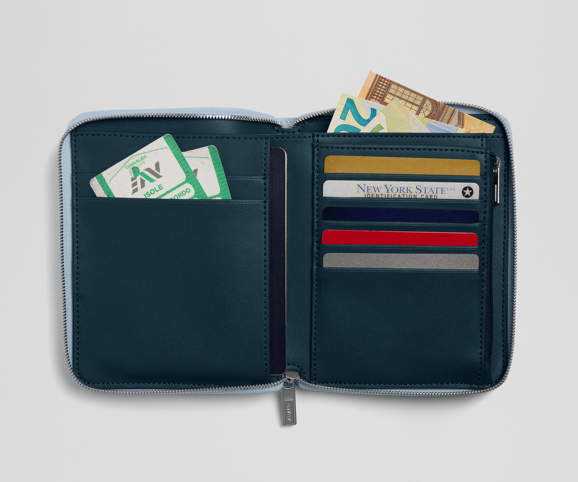 Travel Wallet in Arctic Blue - Image 2